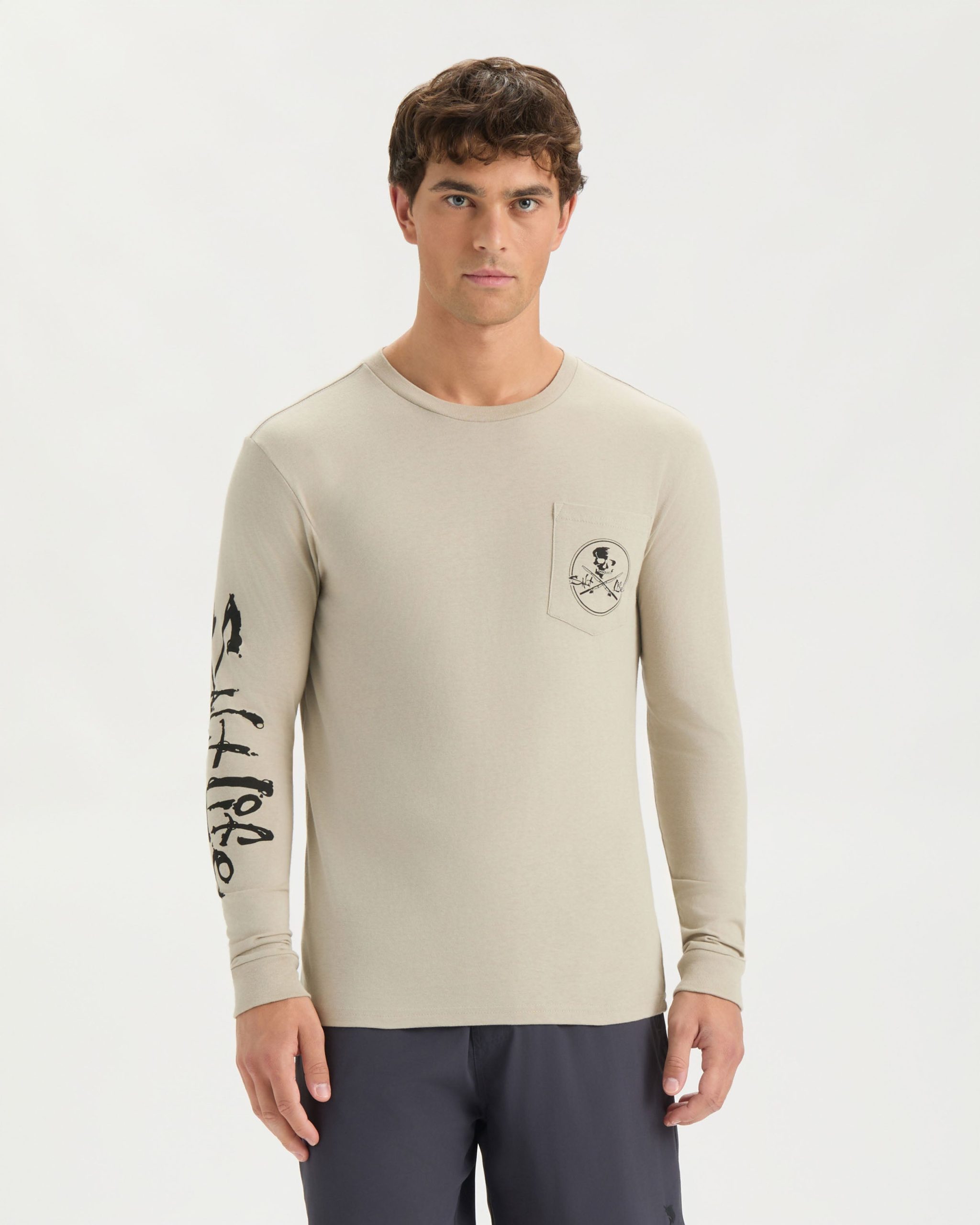 Men's Skull and Poles Long Sleeve - Image 2