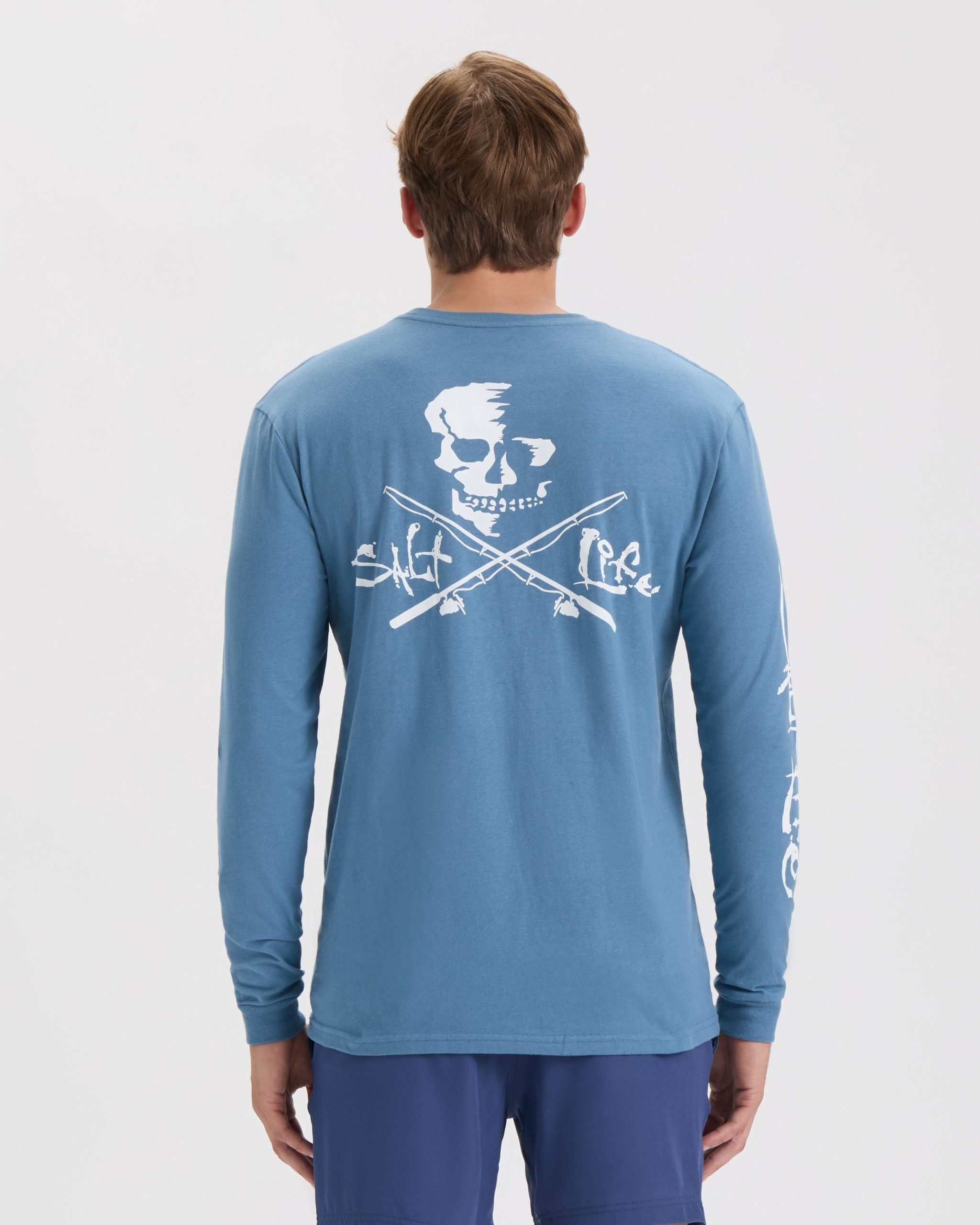 Men's Skull and Poles Long Sleeve Shirt - Image 4