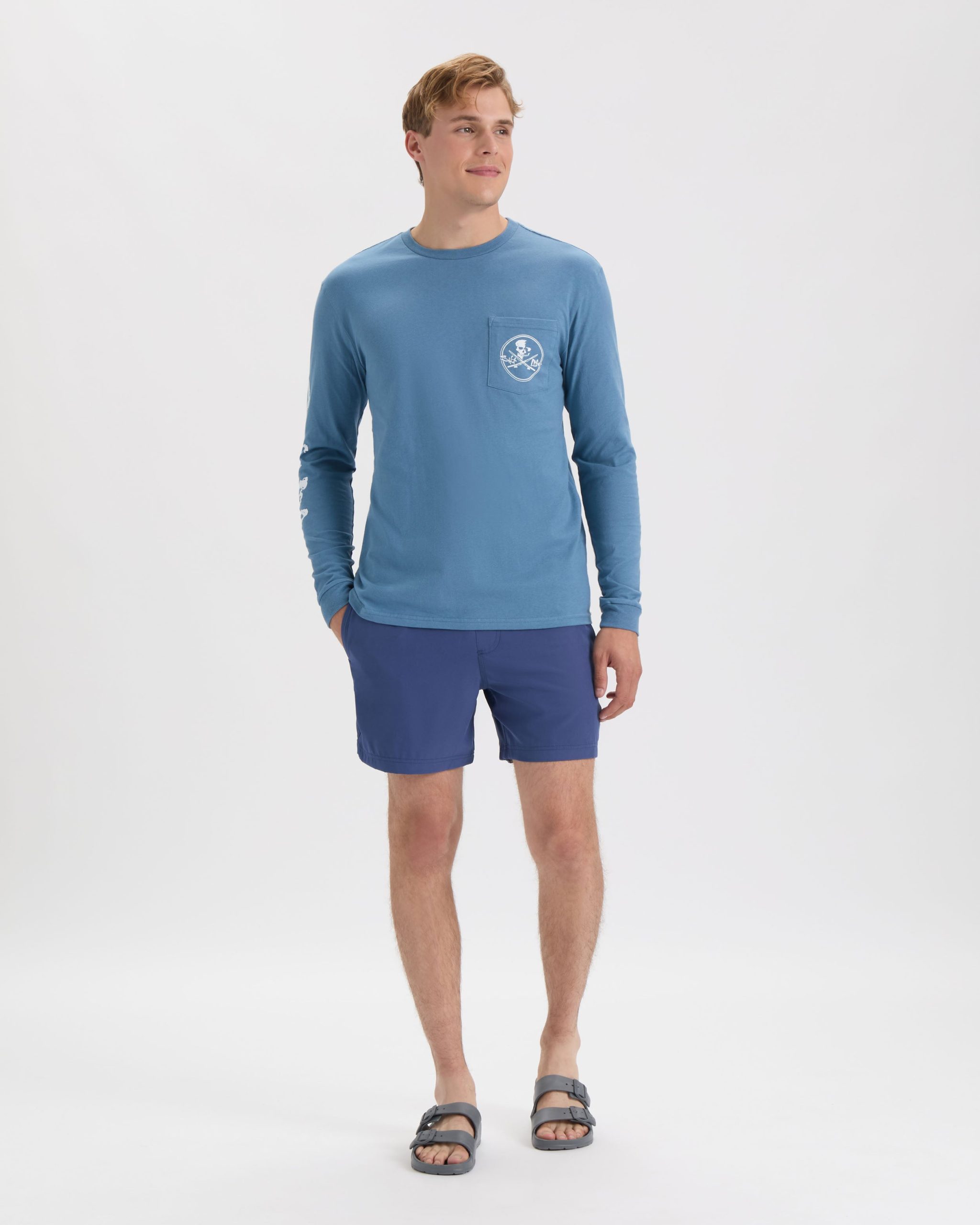 Men's Skull and Poles Long Sleeve Shirt - Image 6