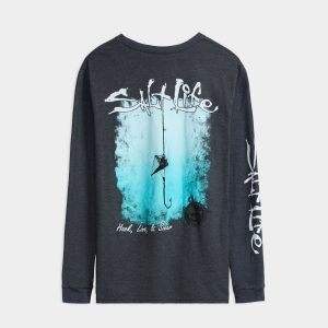 Men's Hook Line and Sinker Fade Long Sleeve Shirt
