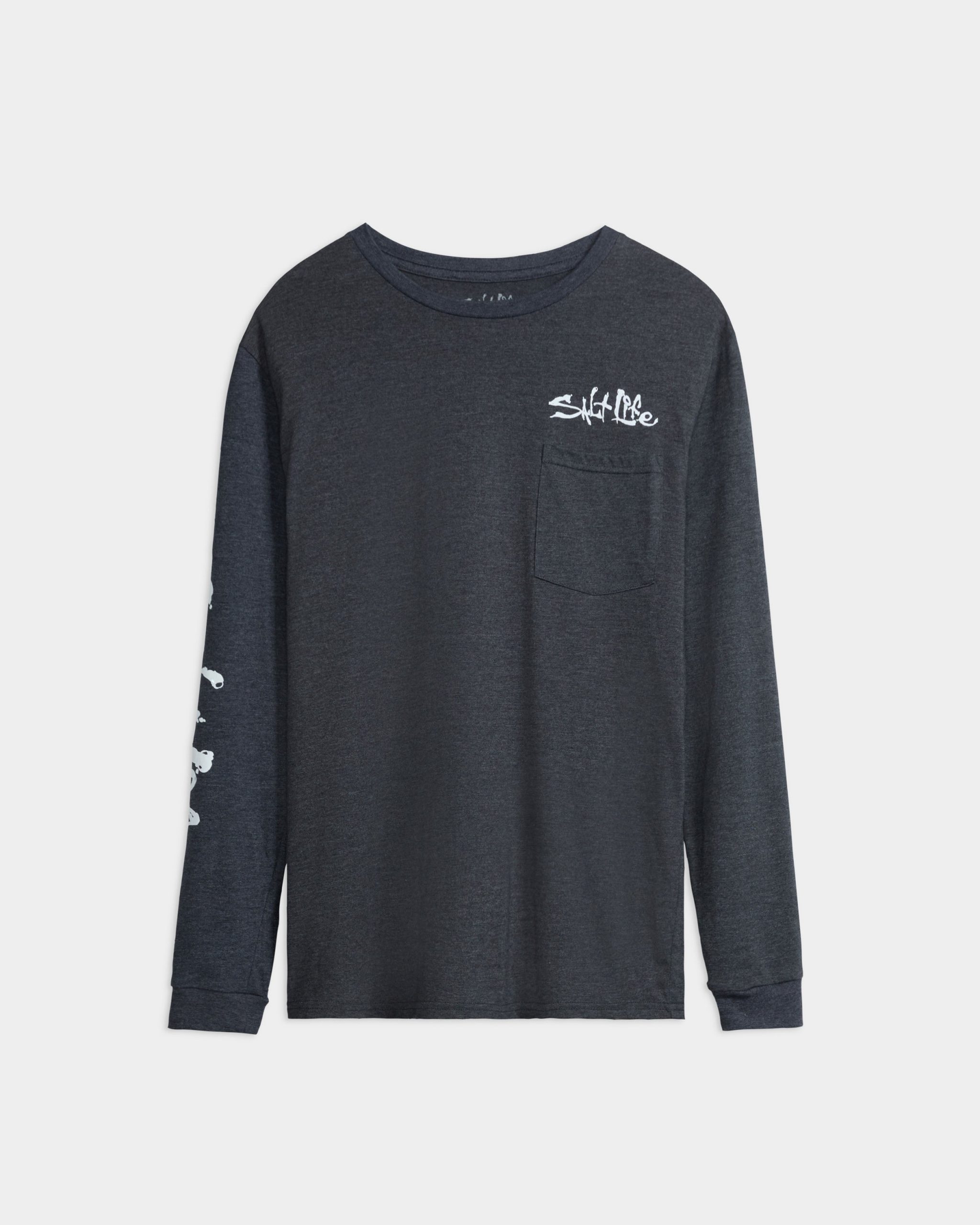 Men's Hook Line and Sinker Fade Long Sleeve Shirt - Image 7