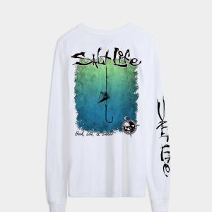 Men's Hook Line and Sinker Fade Long Sleeve Shirt