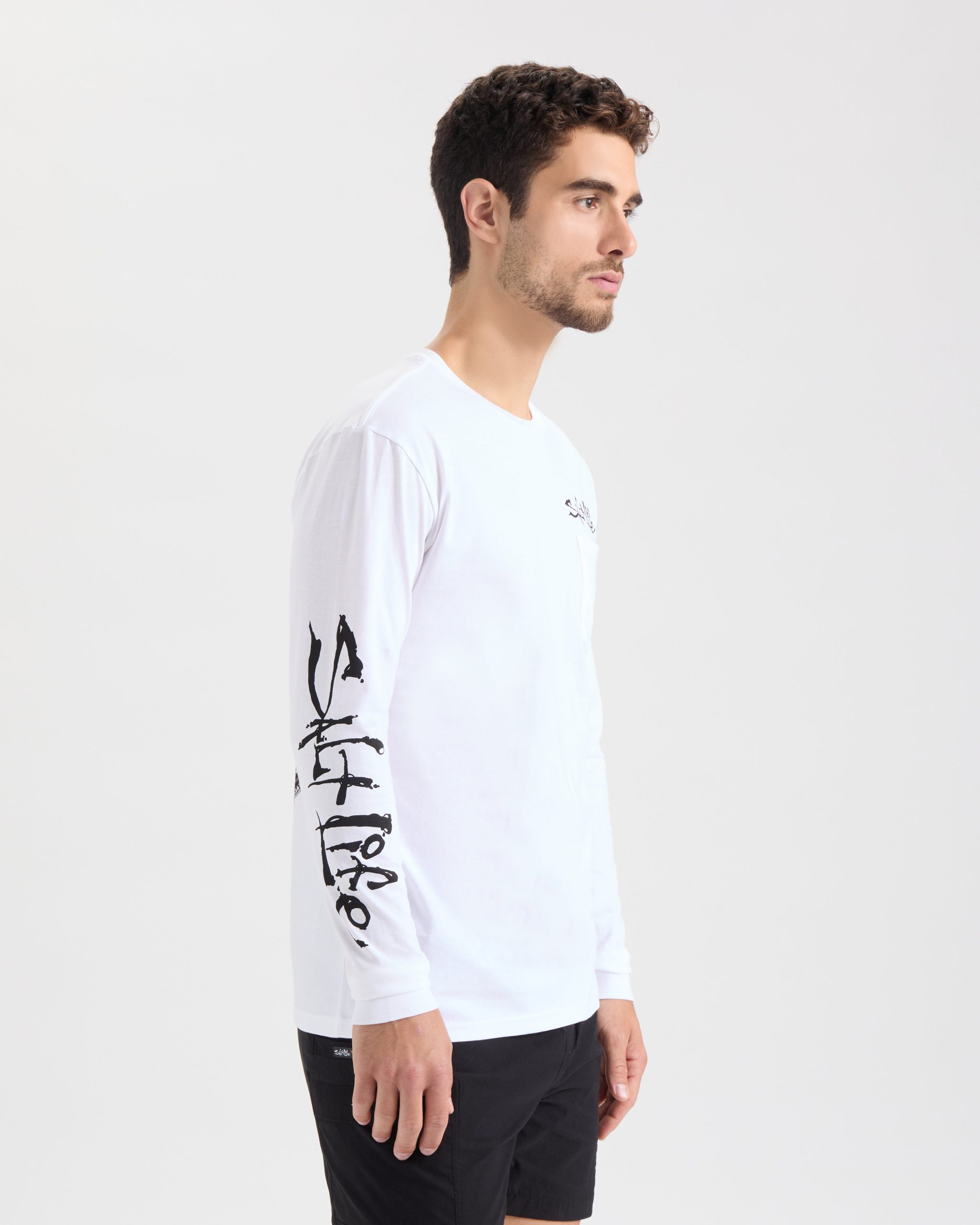 Men's Hook Line and Sinker Fade Long Sleeve Shirt - Image 3