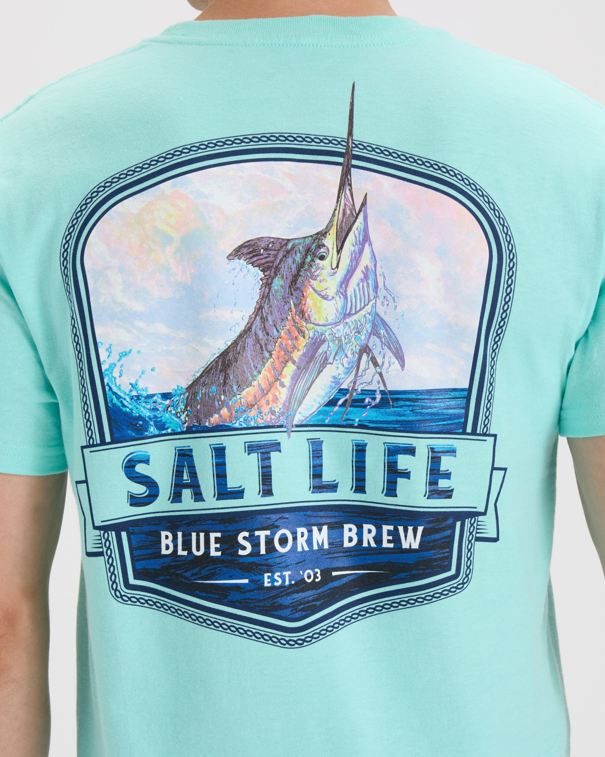 Men's Blue Storm Brew Short Sleeve Tee - Image 5