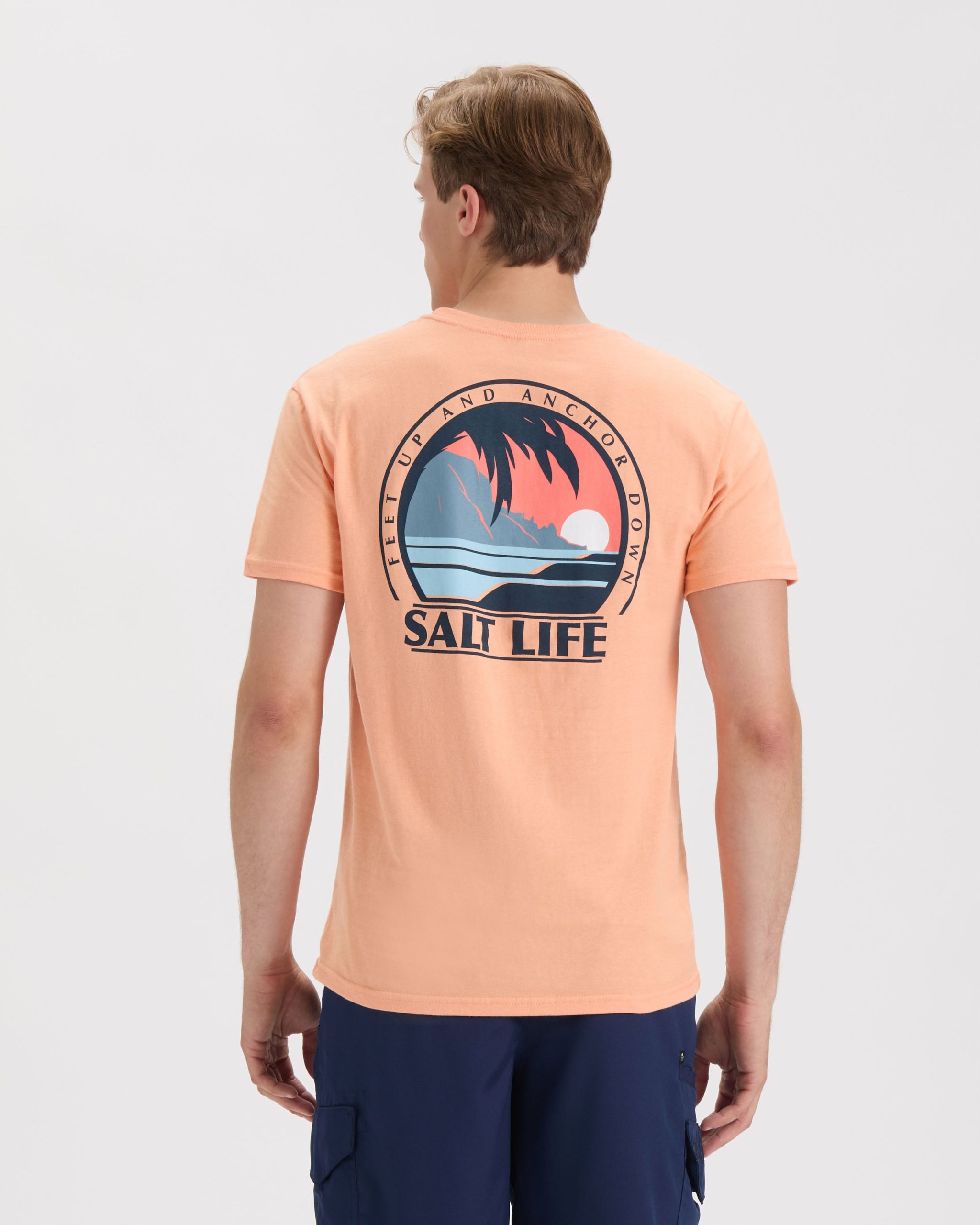 Men's Palm Sunset Short Sleeve Tee - Image 4