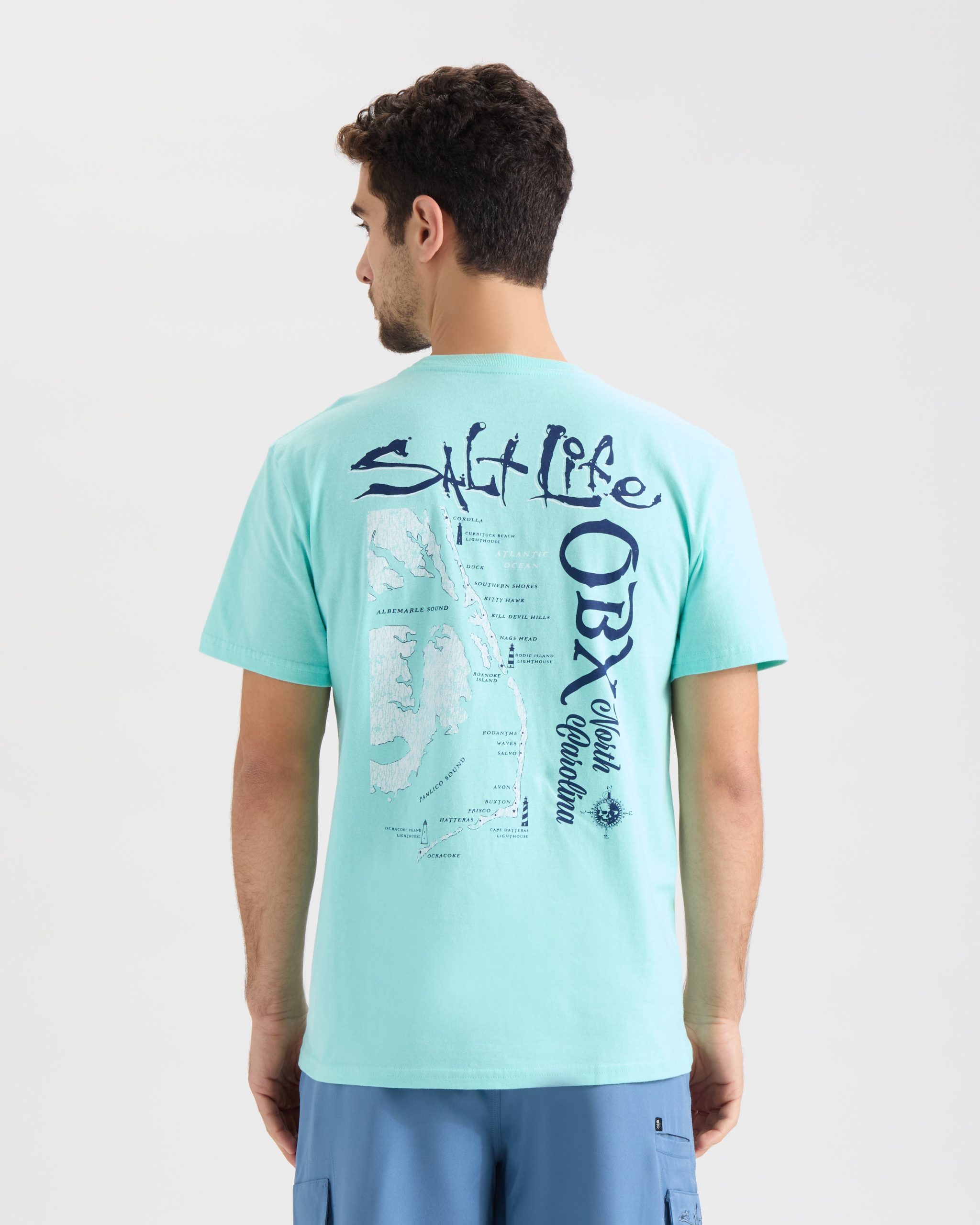 Men's OBX Map Short Sleeve Tee - Image 4