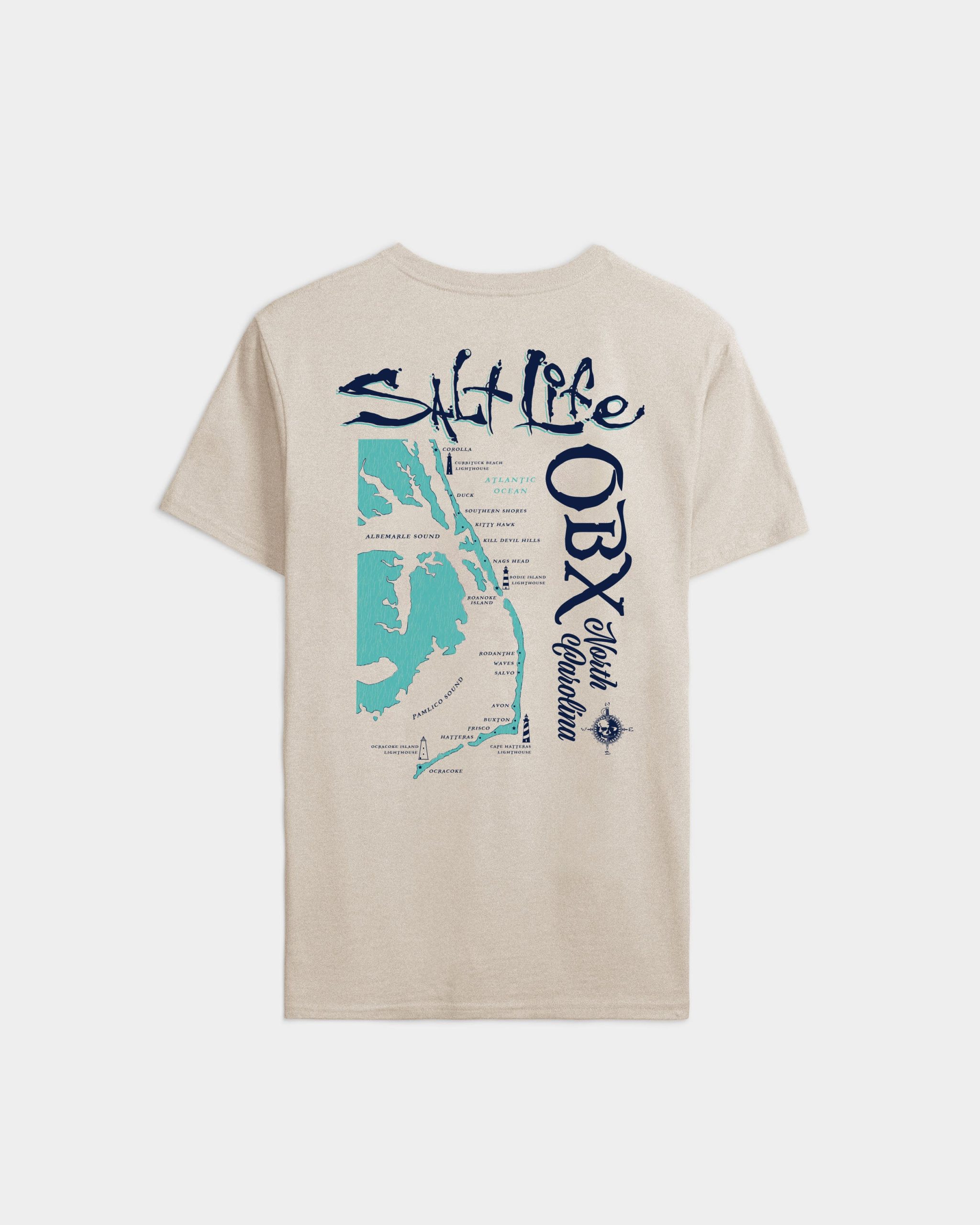 Men's OBX Map Short Sleeve Tee