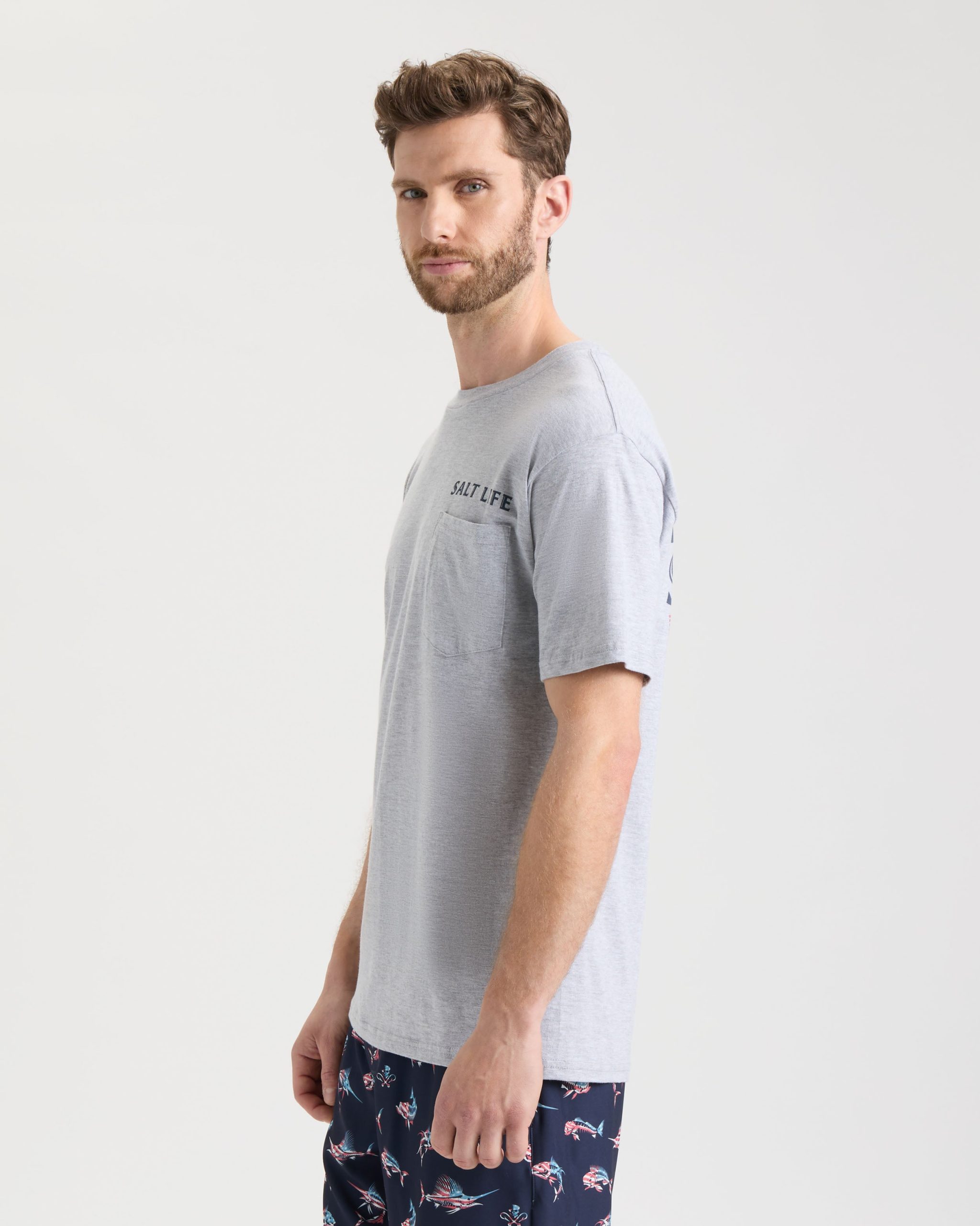 Men's Salty Honor Bones Short Sleeve Tee - Image 3