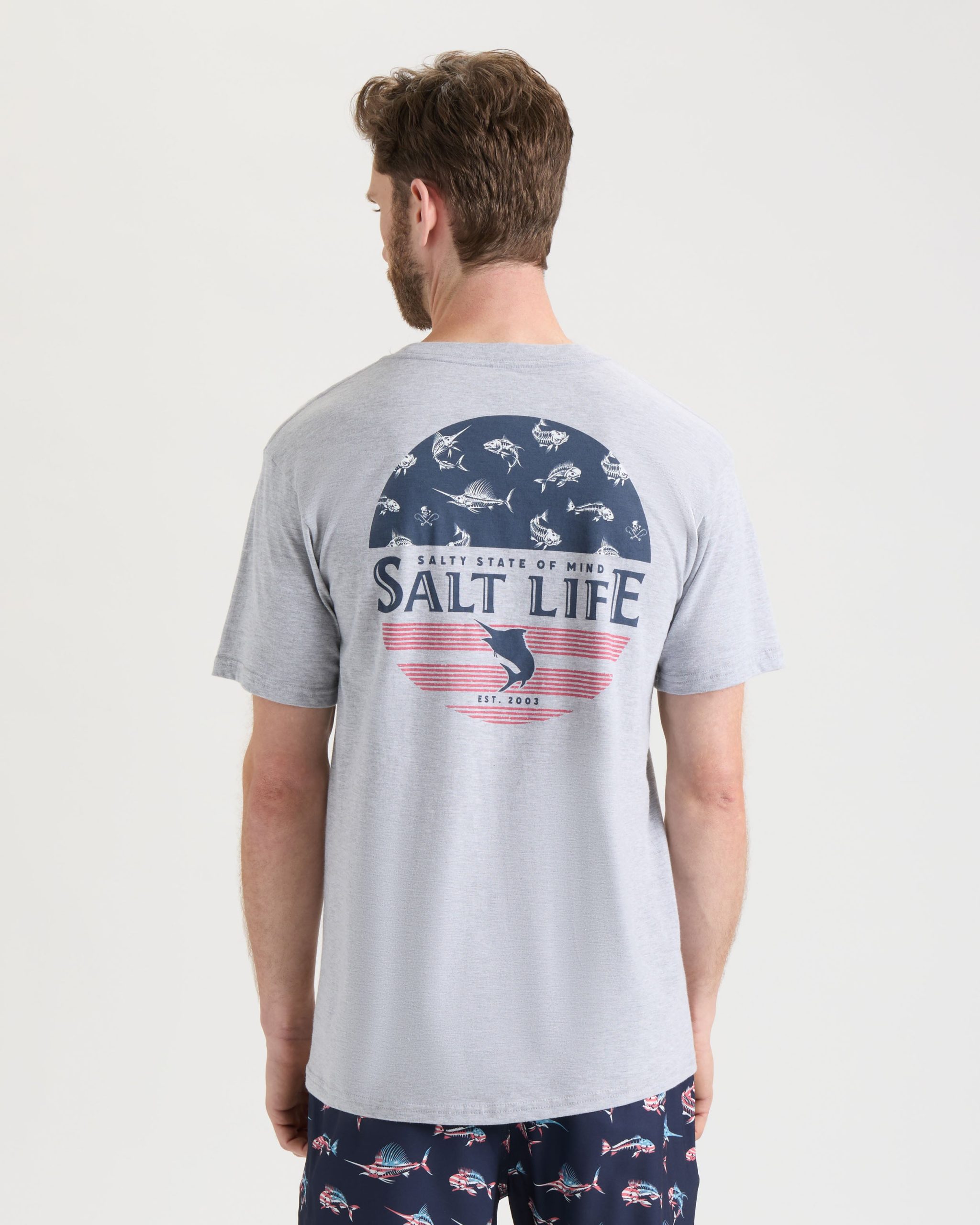 Men's Salty Honor Bones Short Sleeve Tee - Image 4