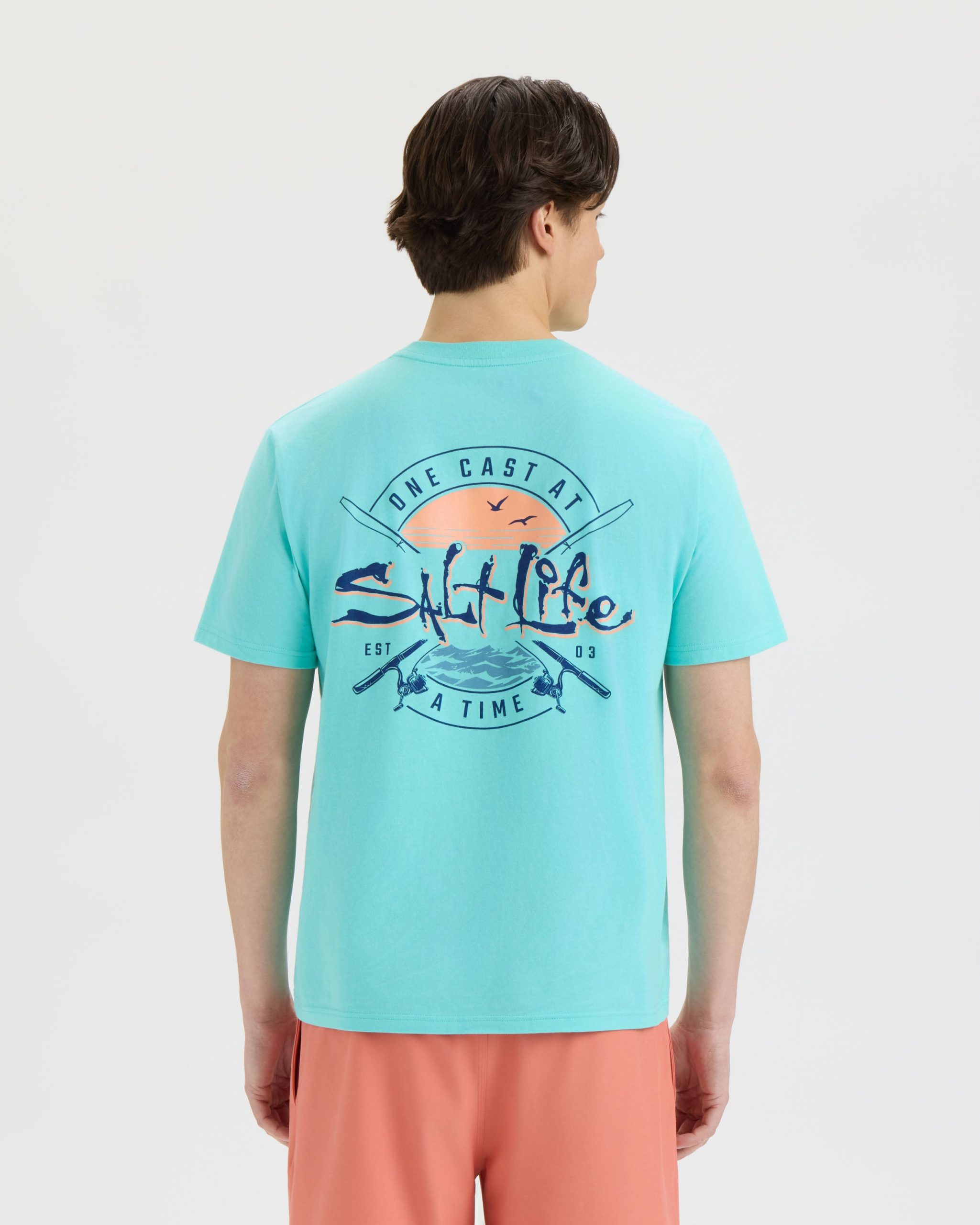 Men's One Cast At A Time Short Sleeve Tee - Image 3