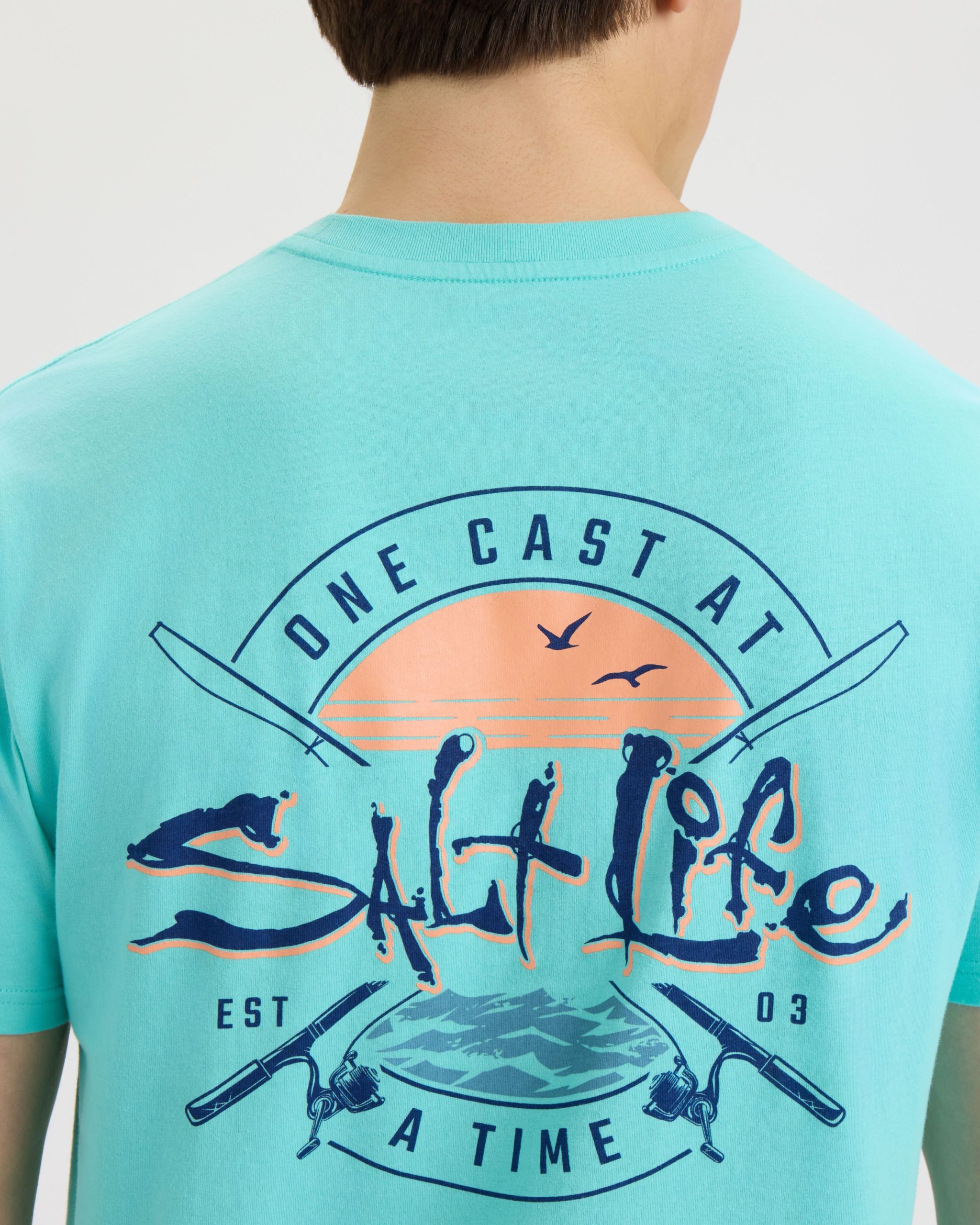 Men's One Cast At A Time Short Sleeve Tee - Image 5