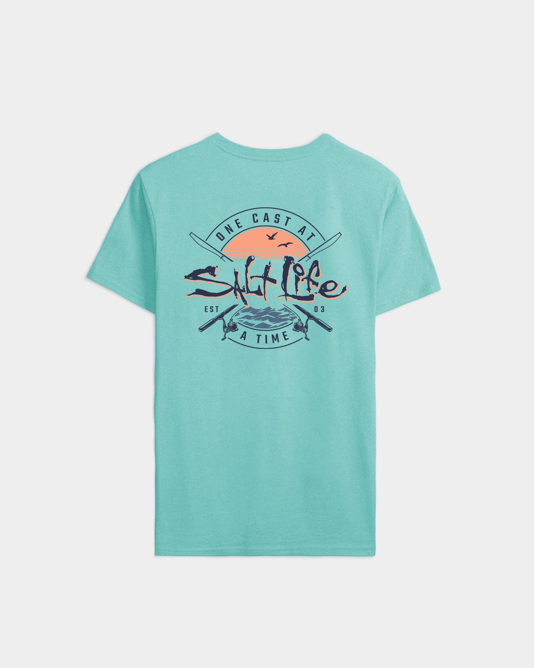 Men's One Cast At A Time Short Sleeve Tee