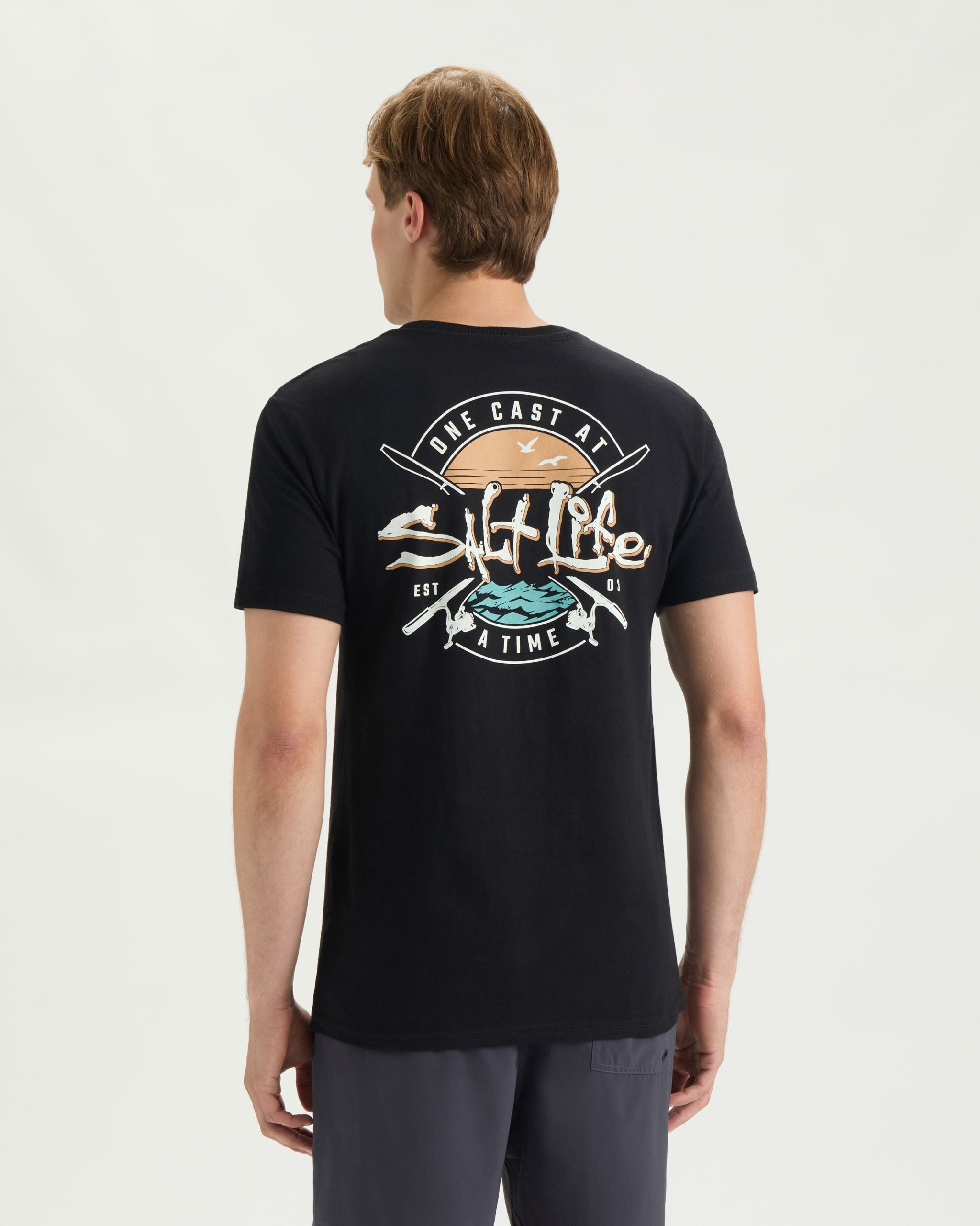 Men's One Cast At A Time Short Sleeve Tee - Image 4