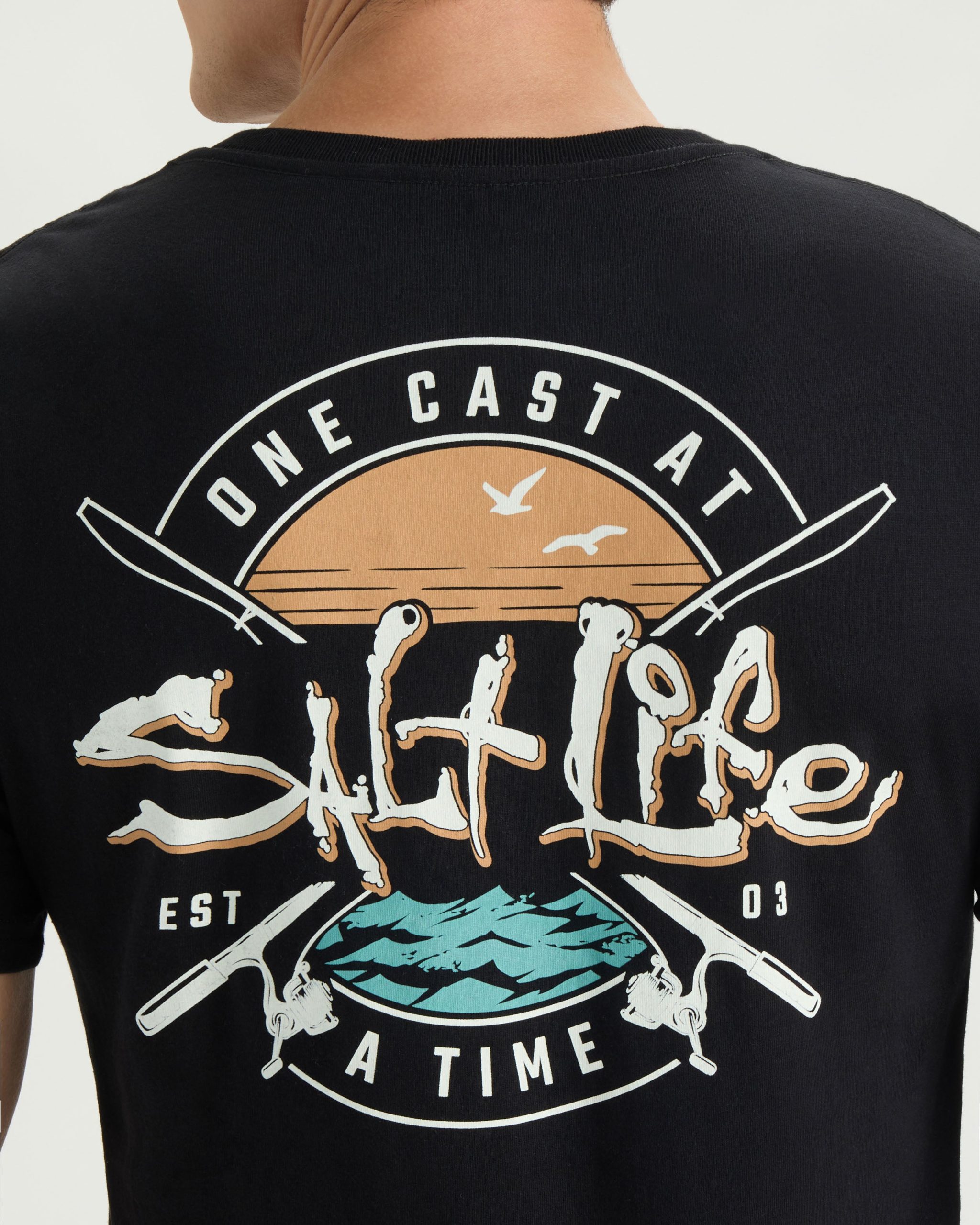 Men's One Cast At A Time Short Sleeve Tee - Image 5
