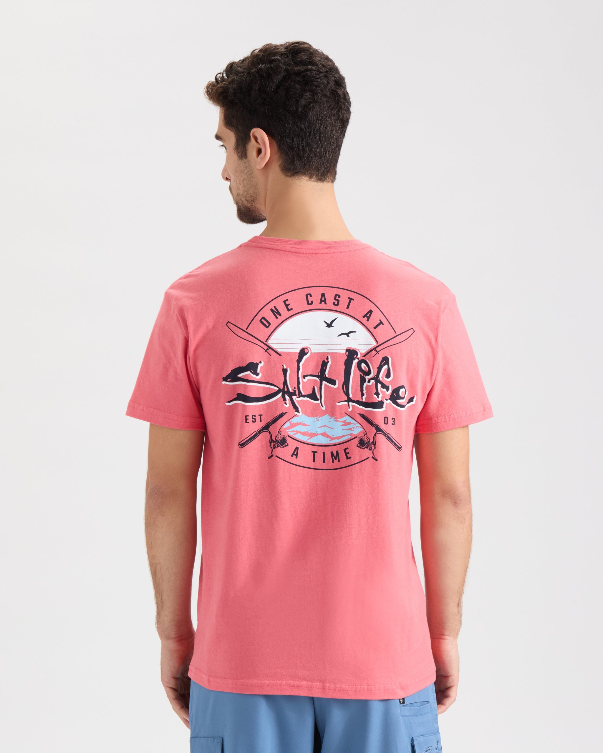 Men's One Cast At A Time Short Sleeve Tee - Image 4