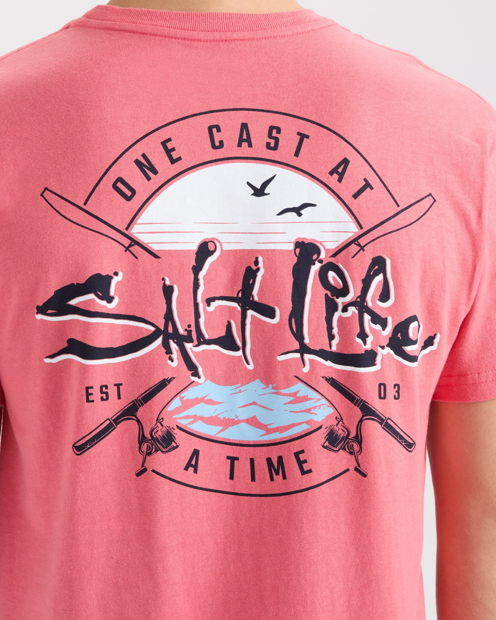 Men's One Cast At A Time Short Sleeve Tee - Image 5