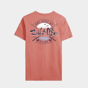 Men's One Cast At A Time Short Sleeve Tee