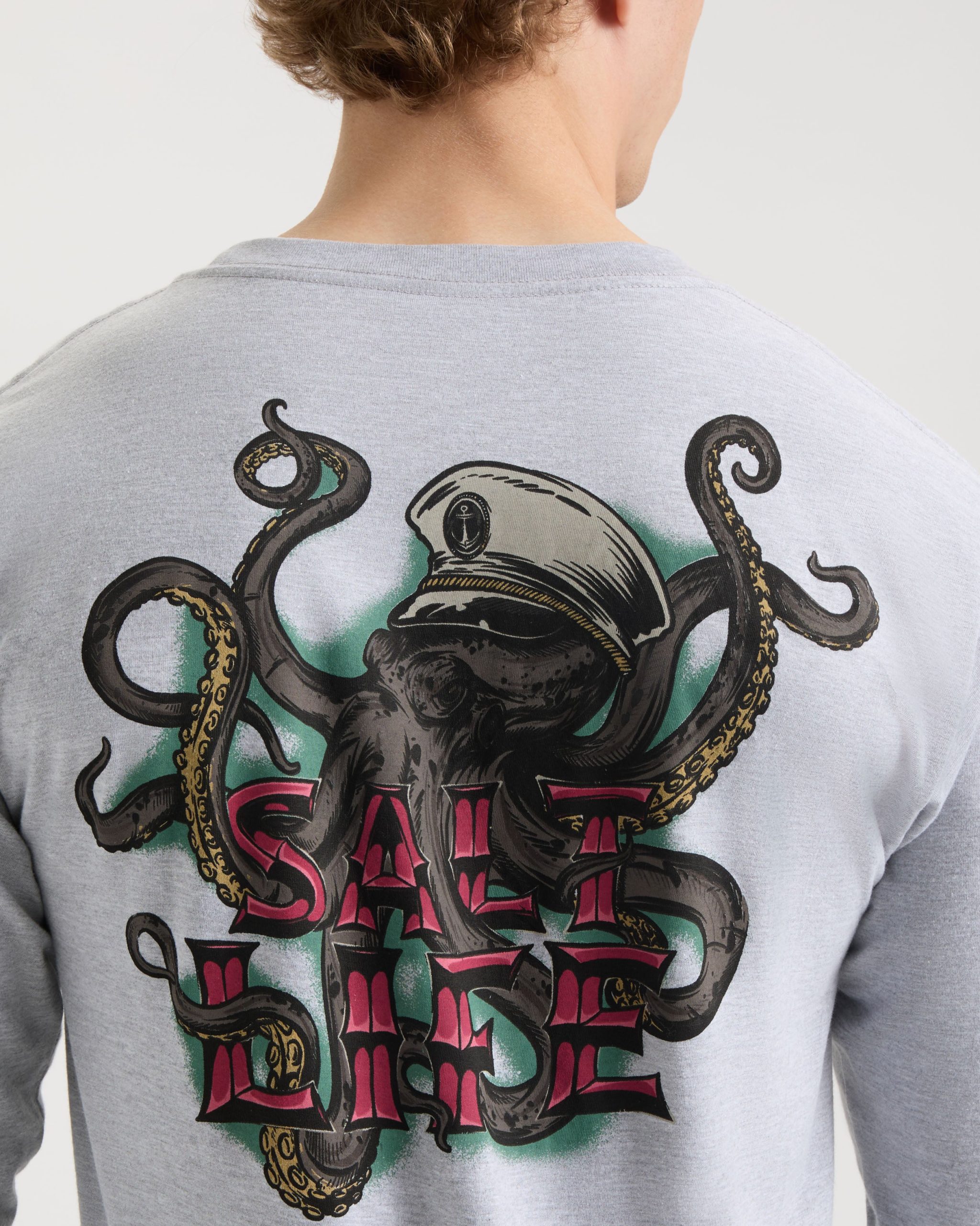Men's Underwater Alien Long Sleeve Shirt - Image 5