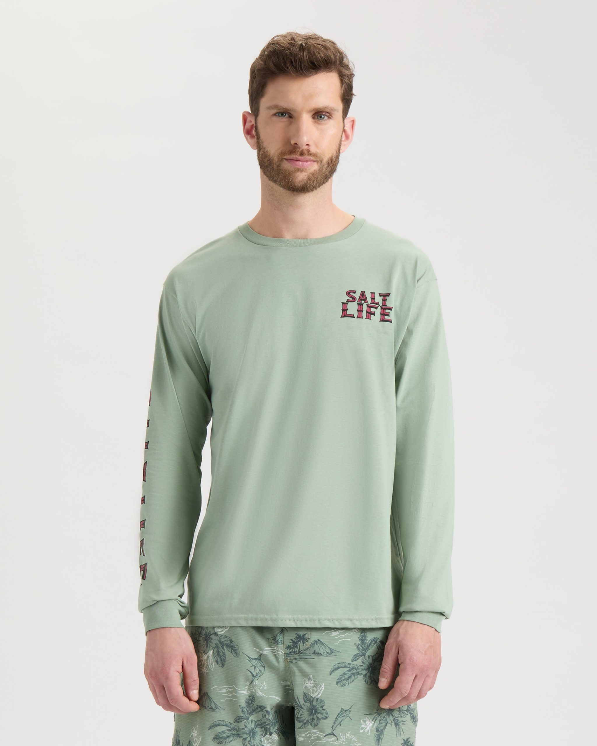 Men's Underwater Alien Long Sleeve Shirt - Image 2