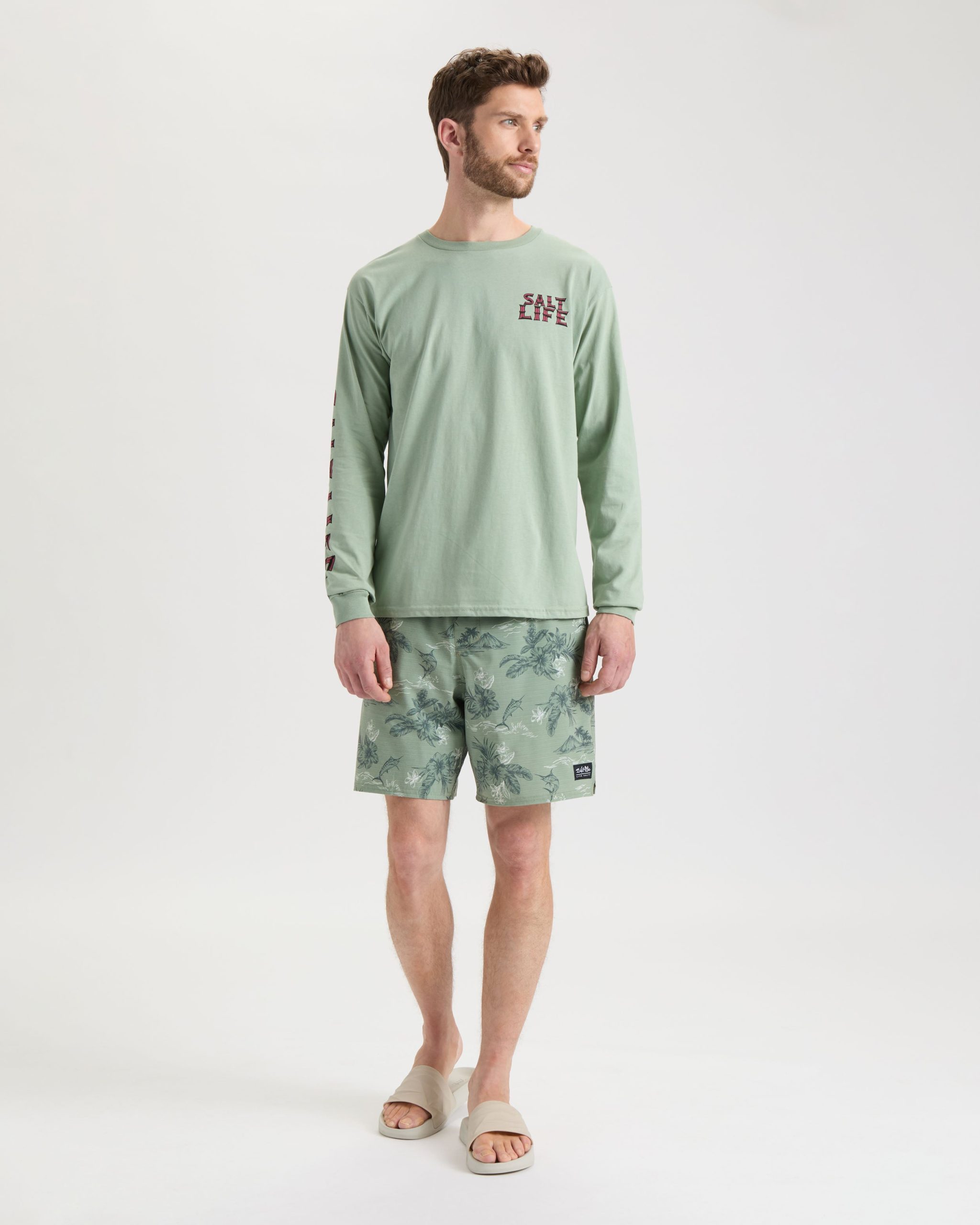 Men's Underwater Alien Long Sleeve Shirt - Image 6