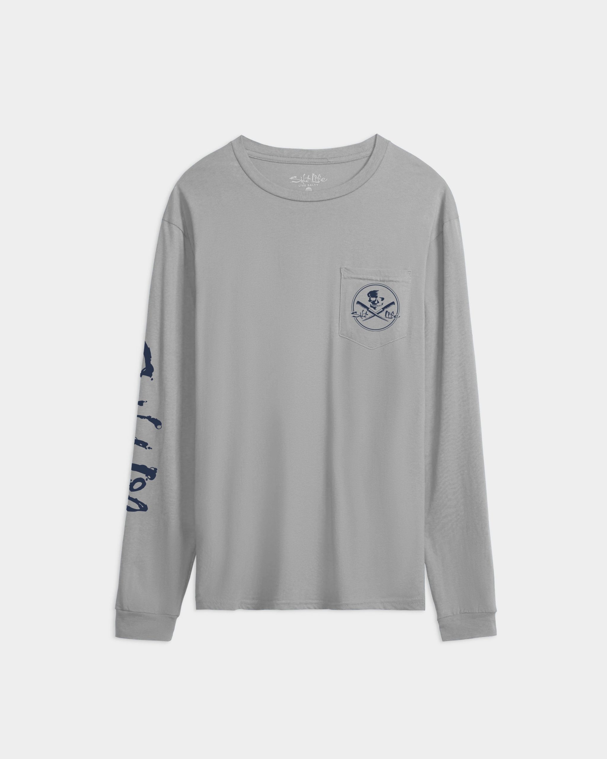 Men's Skull and Fillet Long Sleeve Tee - Image 2