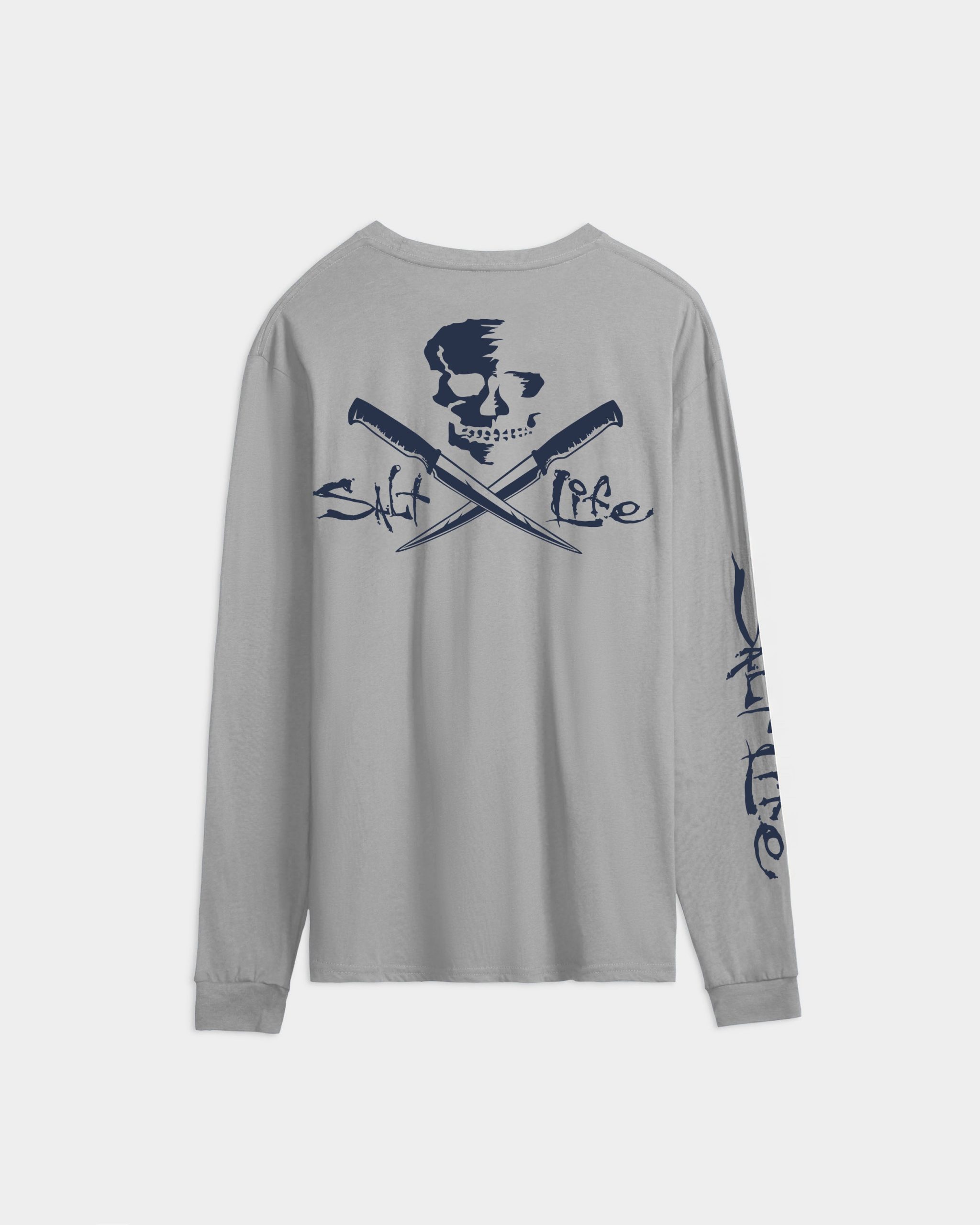 Men's Skull and Fillet Long Sleeve Tee