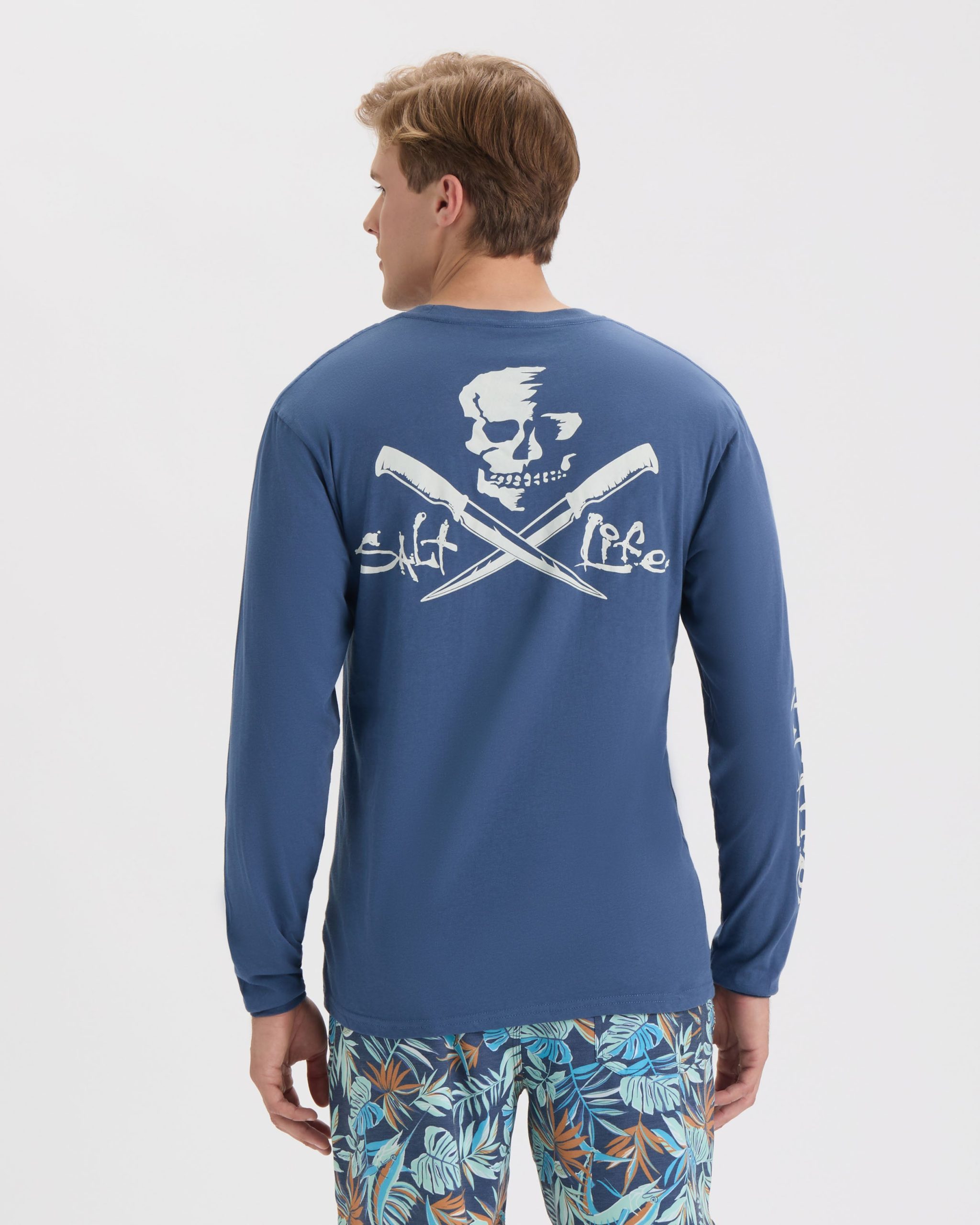 Men's Skull and Fillet Long Sleeve Shirt - Image 4