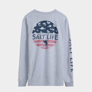 Men's Salty Honor Bones Long Sleeve Shirt