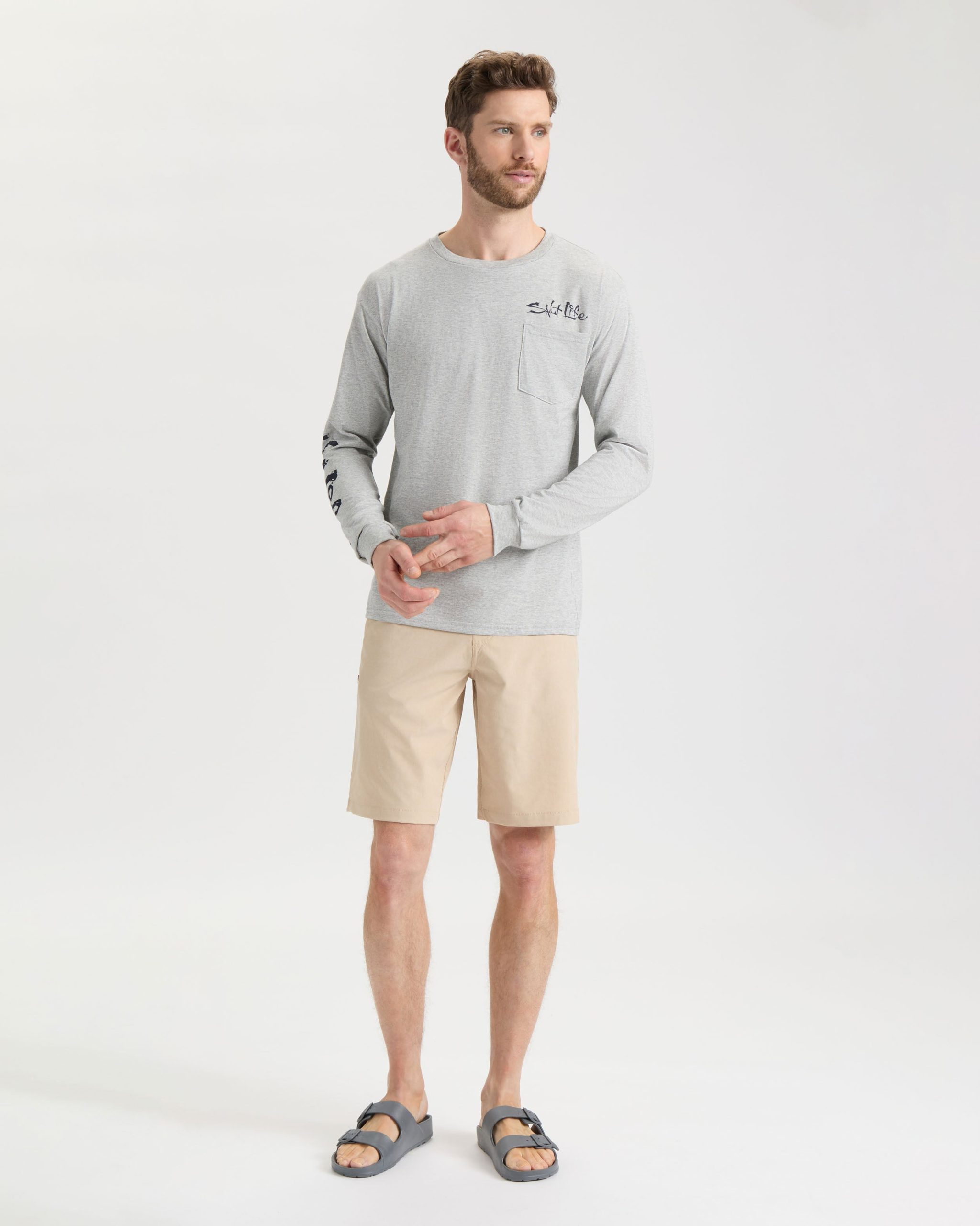 Men's Bushel N' Beers Long Sleeve Shirt - Image 6