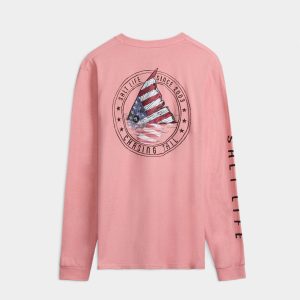 Men's Redfish and Stripes Long Sleeve Shirt