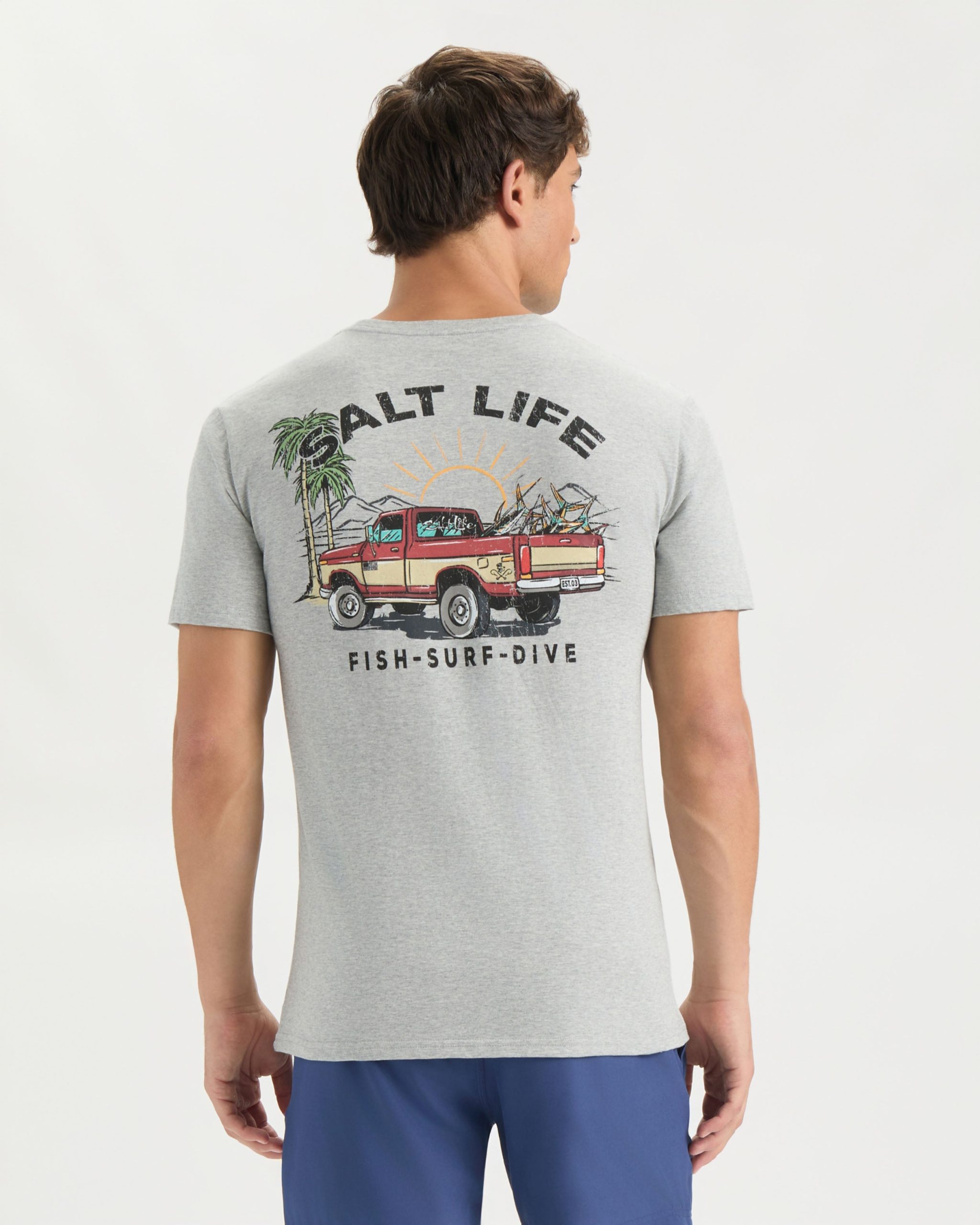 Men's Trucks and Tail Short Sleeve Tee - Image 4