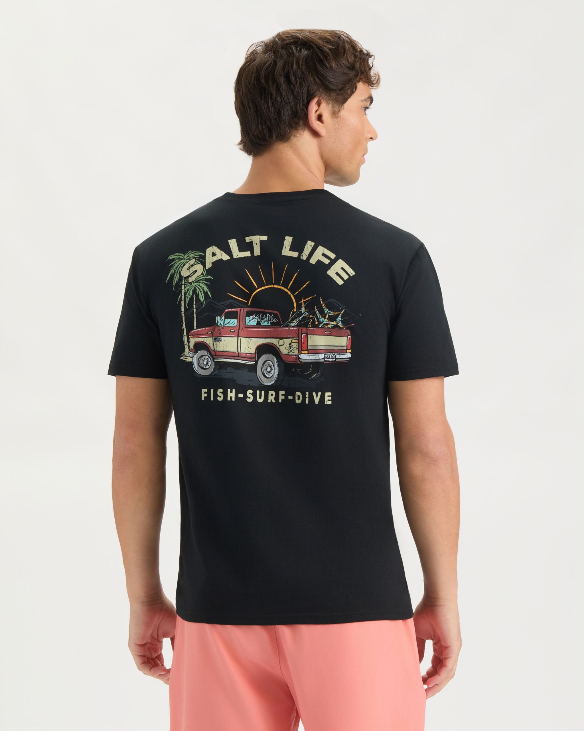 Men's Trucks and Tail Short Sleeve Tee - Image 4