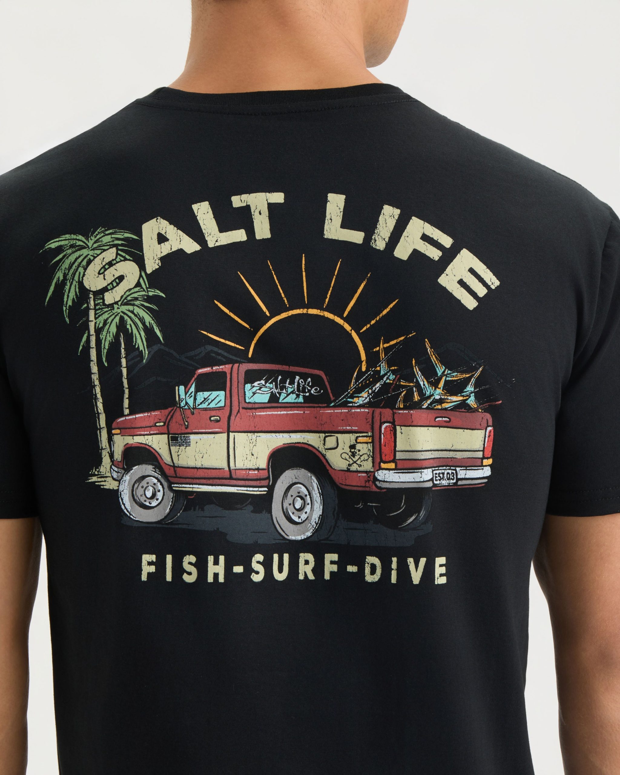 Men's Trucks and Tail Short Sleeve Tee - Image 5