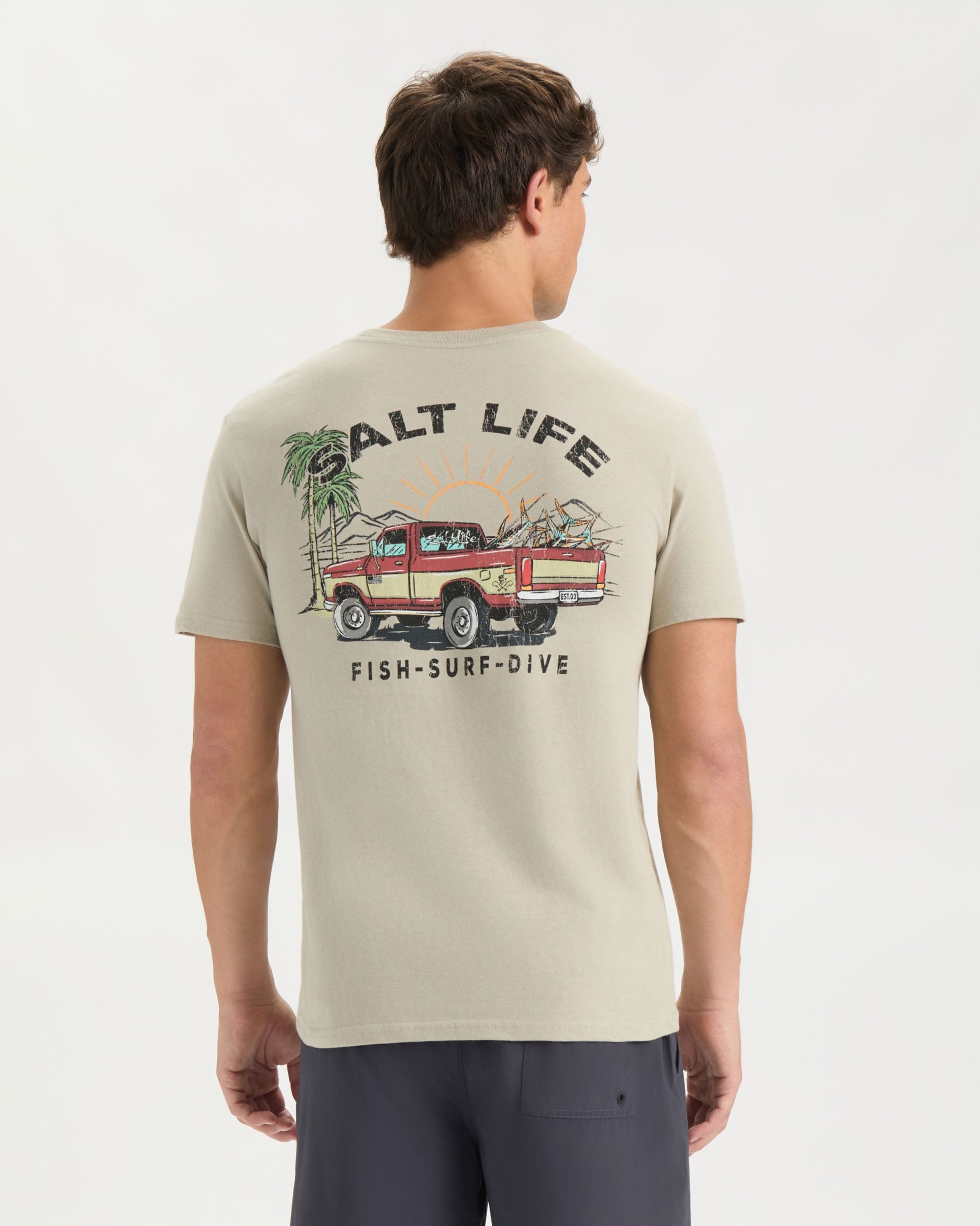 Men's Trucks and Tail Short Sleeve Tee - Image 4