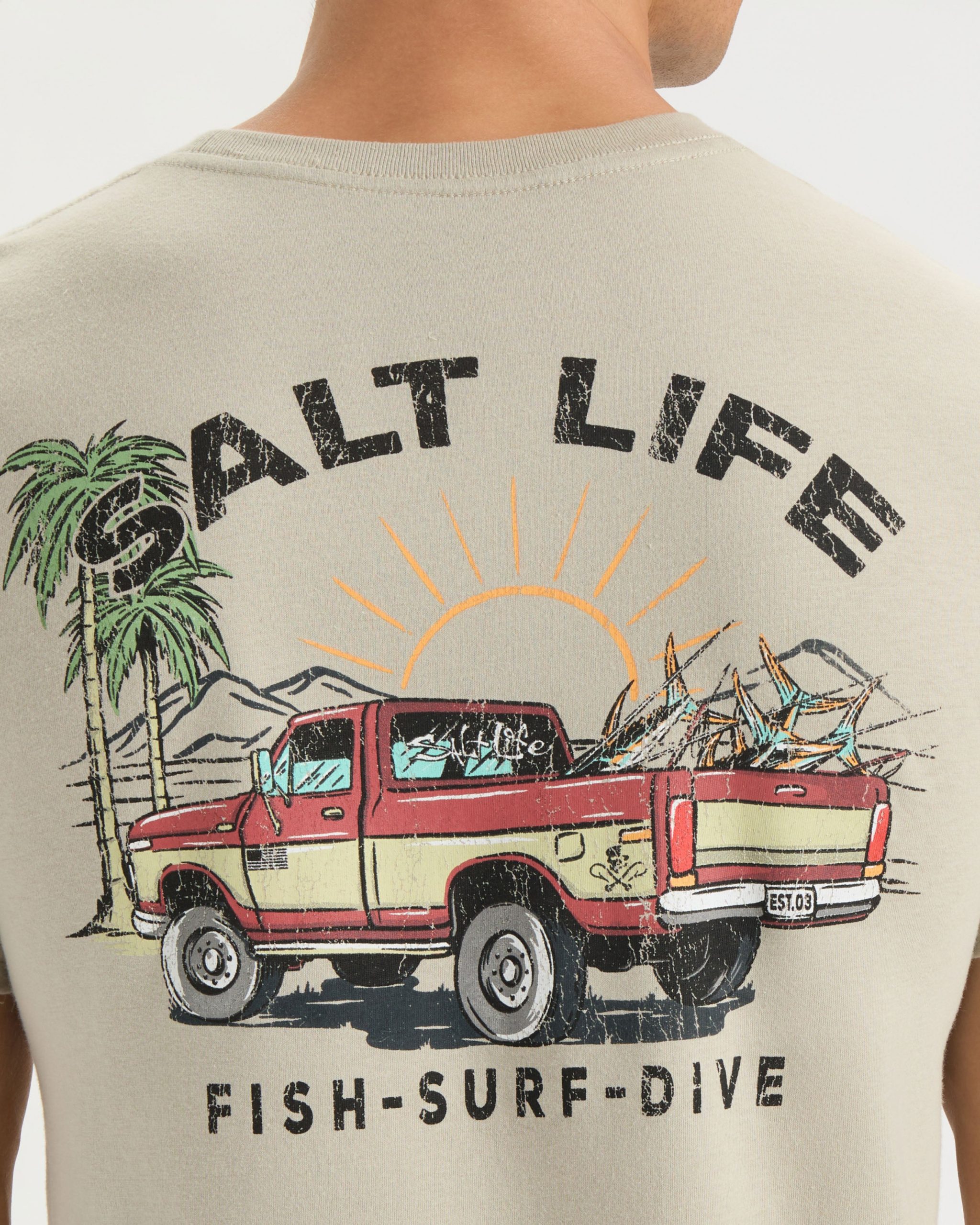 Men's Trucks and Tail Short Sleeve Tee - Image 5