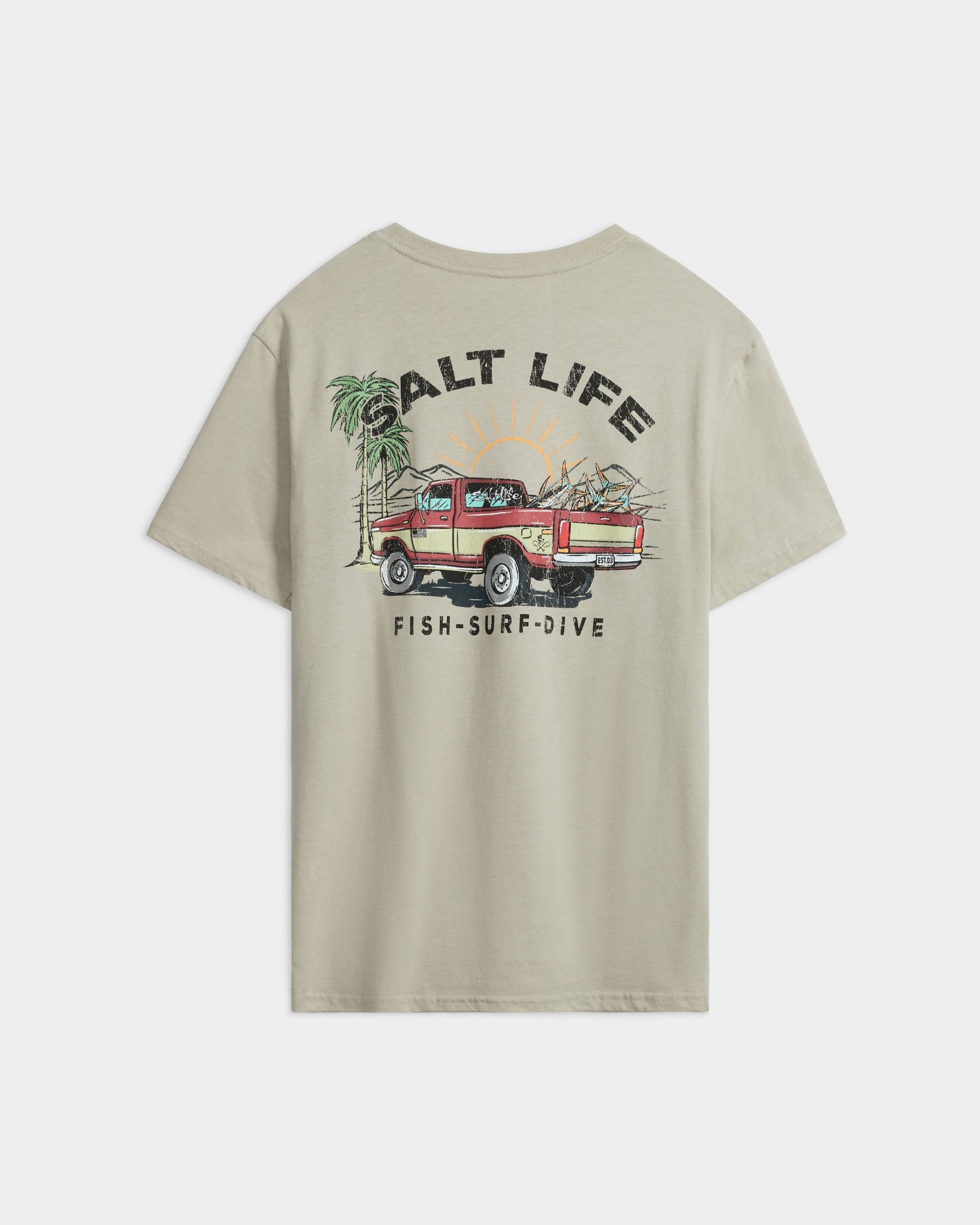 Men's Trucks and Tail Short Sleeve Tee