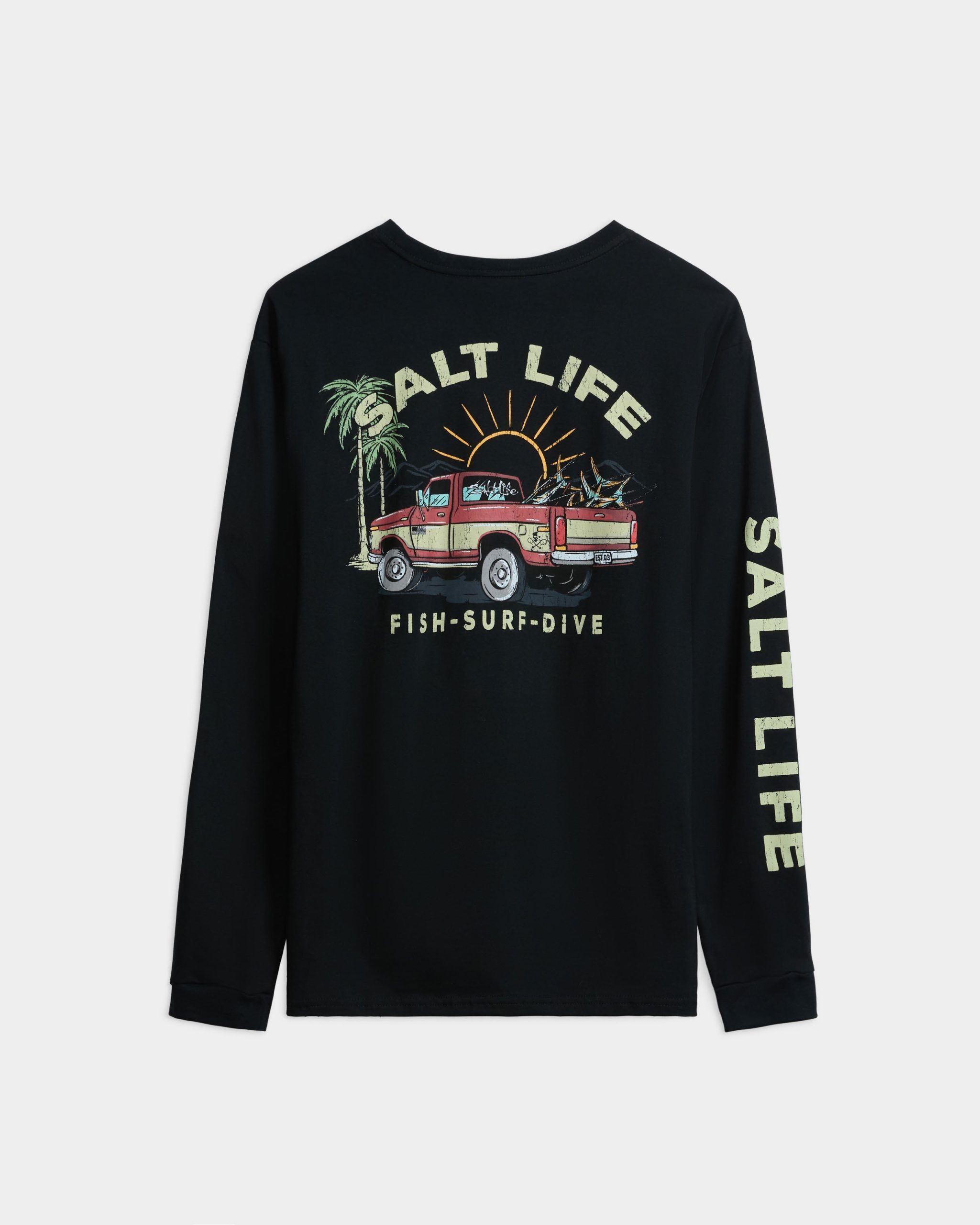Men's Truck and Tail Long Sleeve Shirt