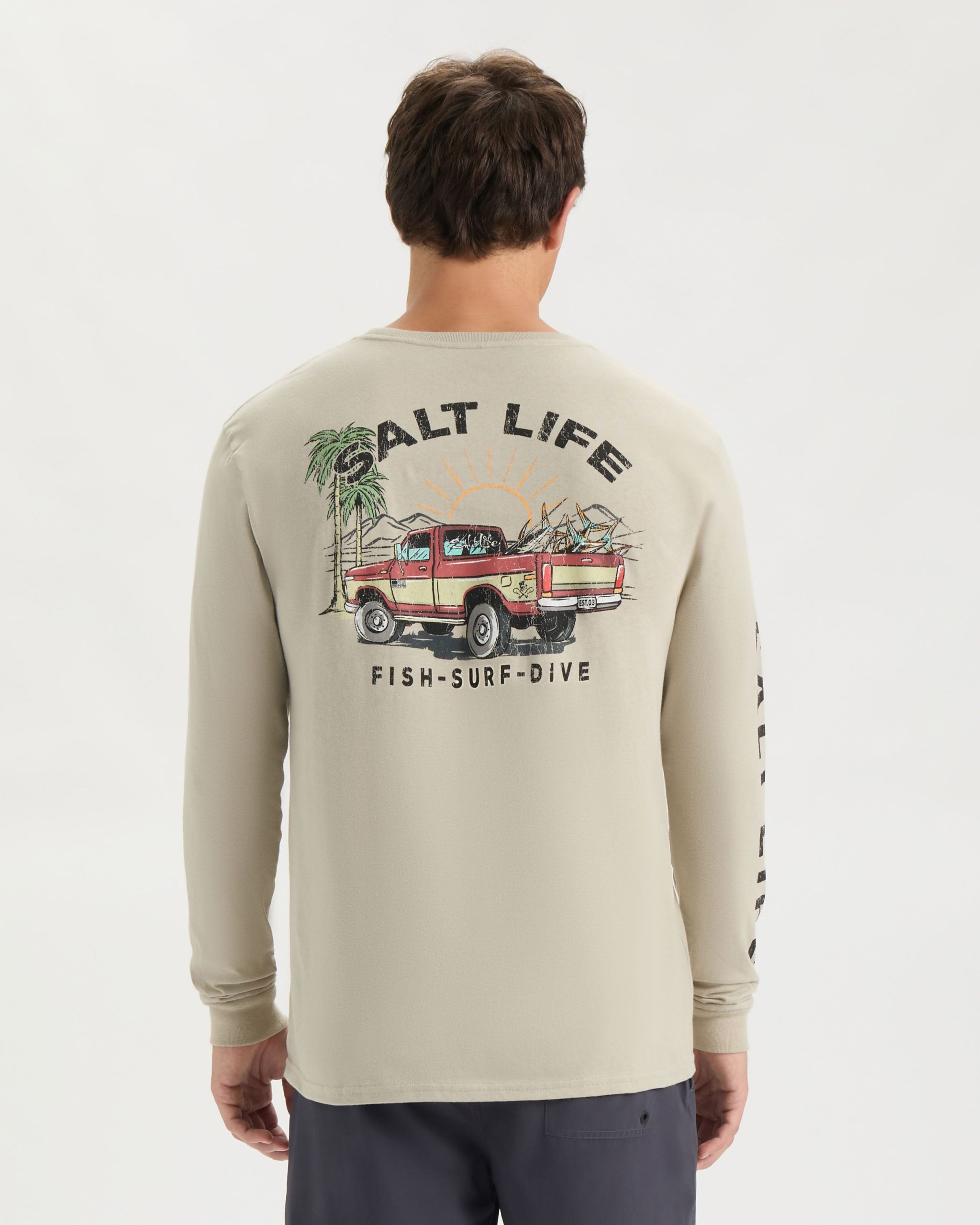 Men's Truck and Tail Long Sleeve Shirt - Image 4