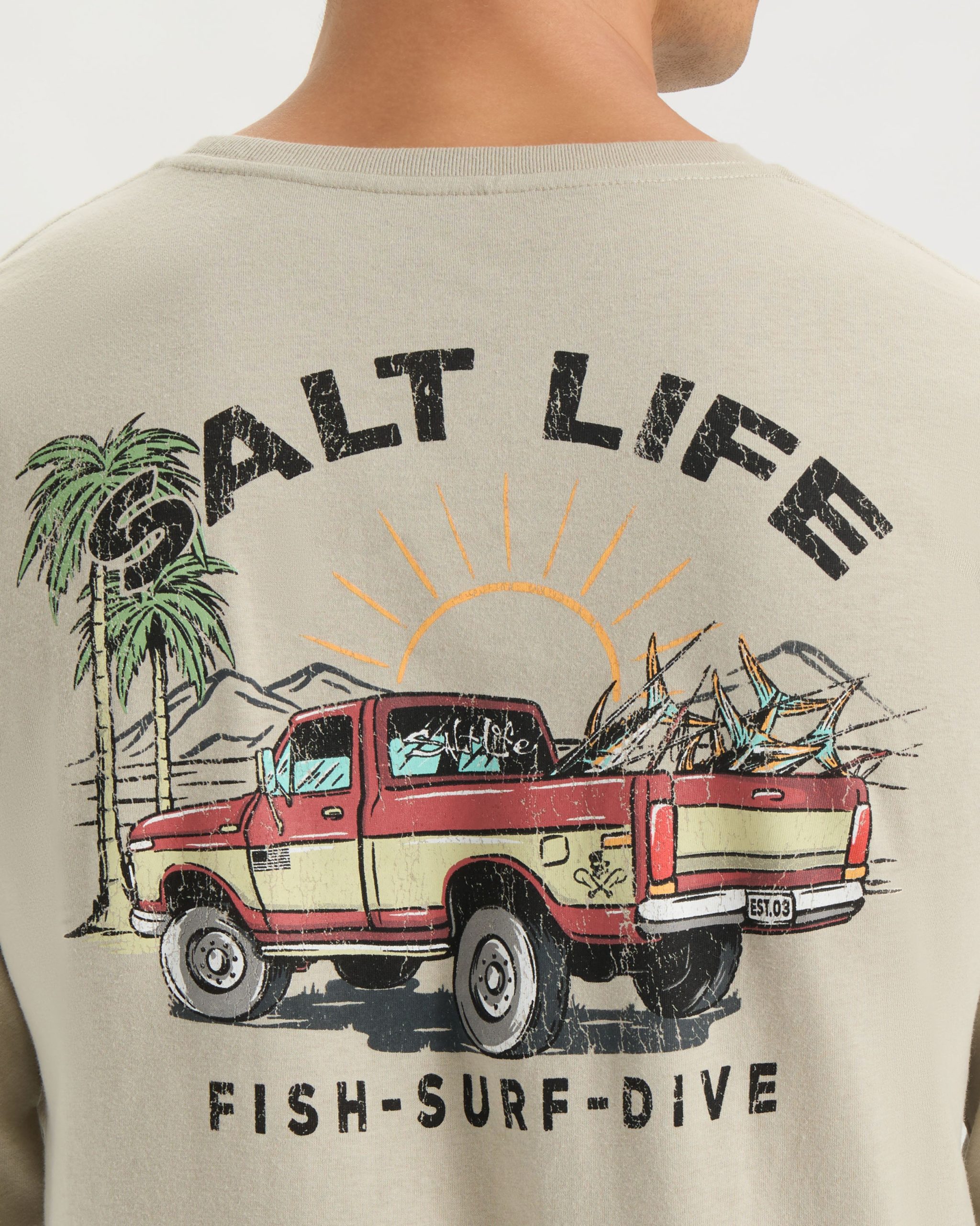 Men's Truck and Tail Long Sleeve Shirt - Image 5