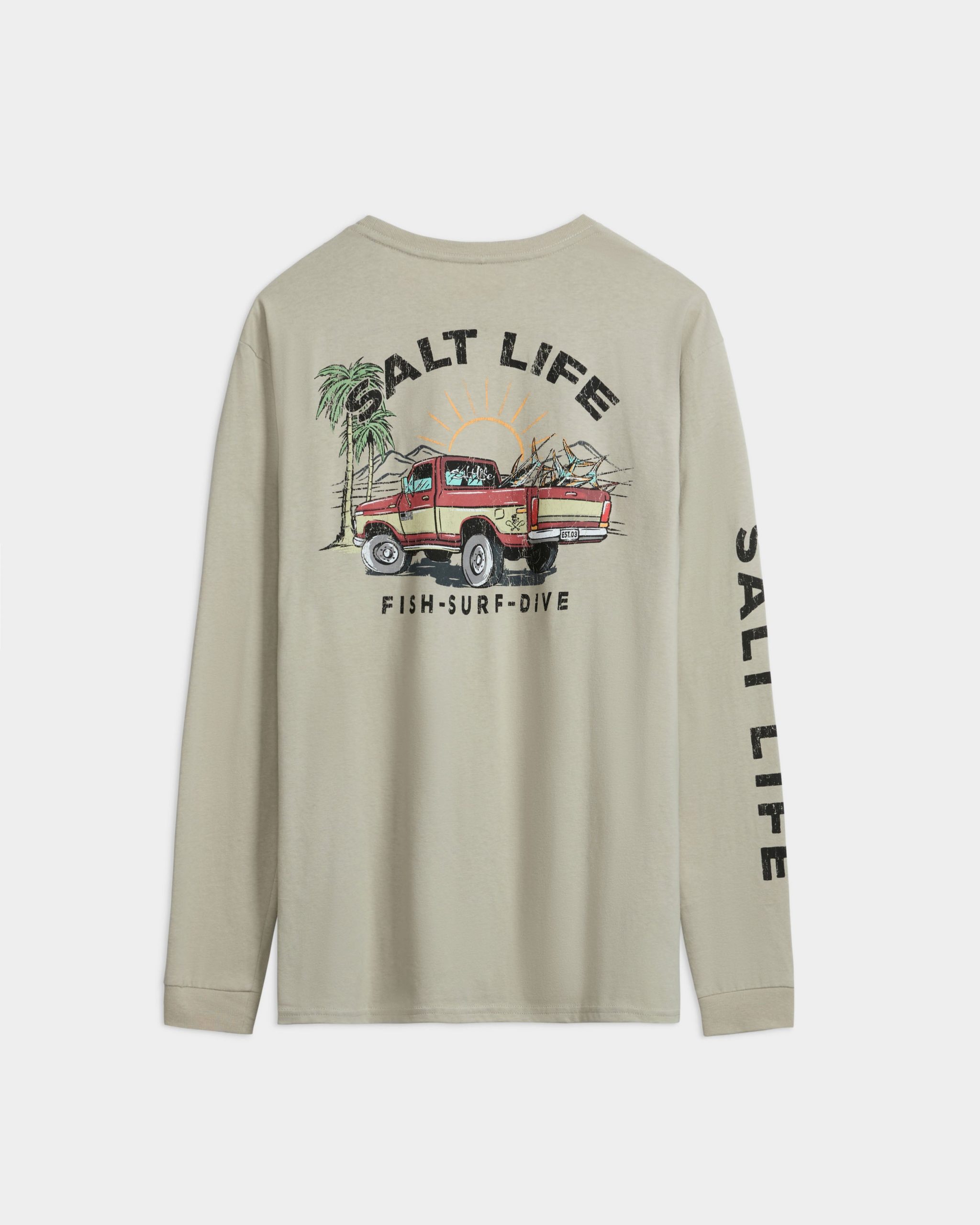 Men's Truck and Tail Long Sleeve Shirt