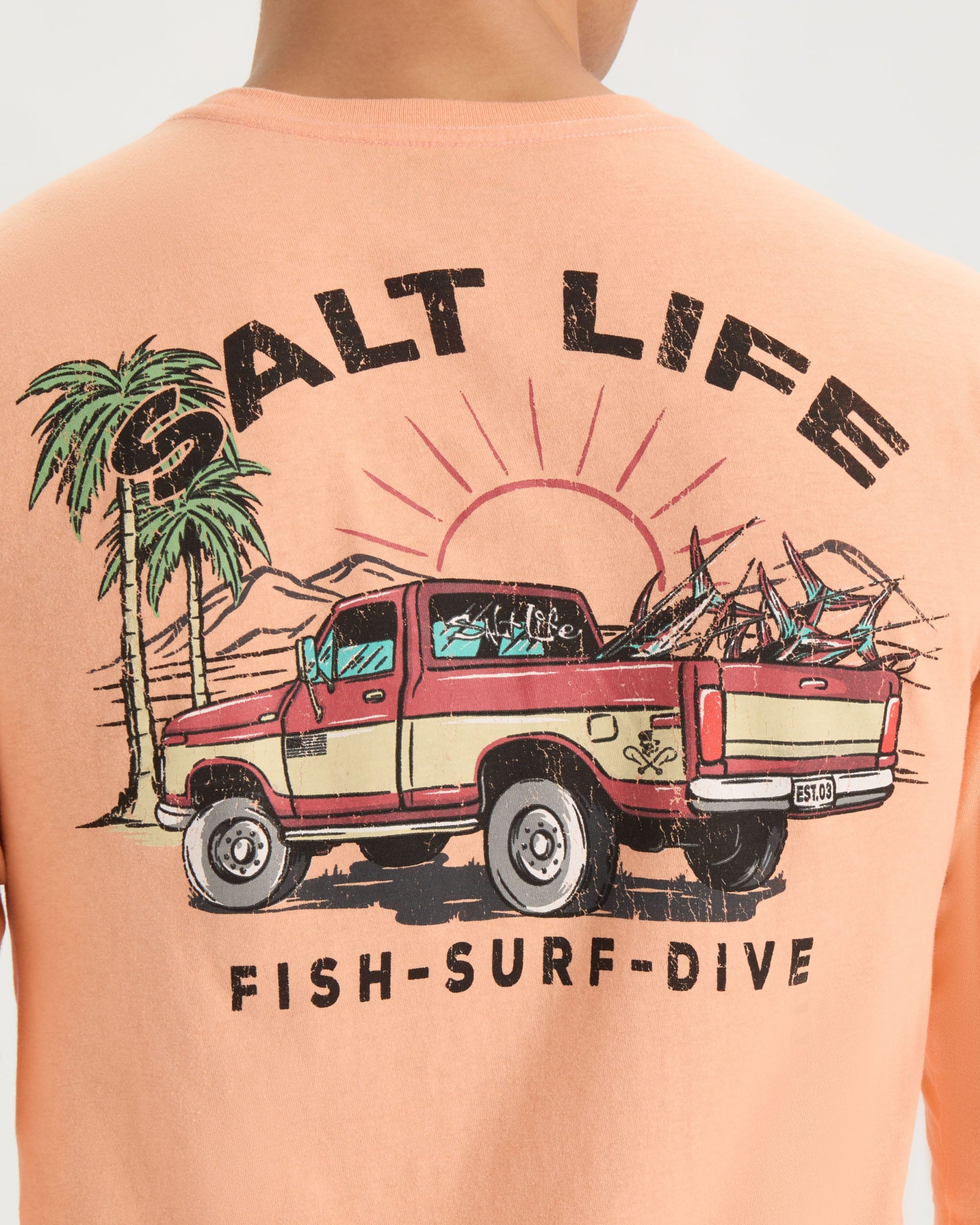 Men's Truck and Tail Long Sleeve Shirt - Image 5