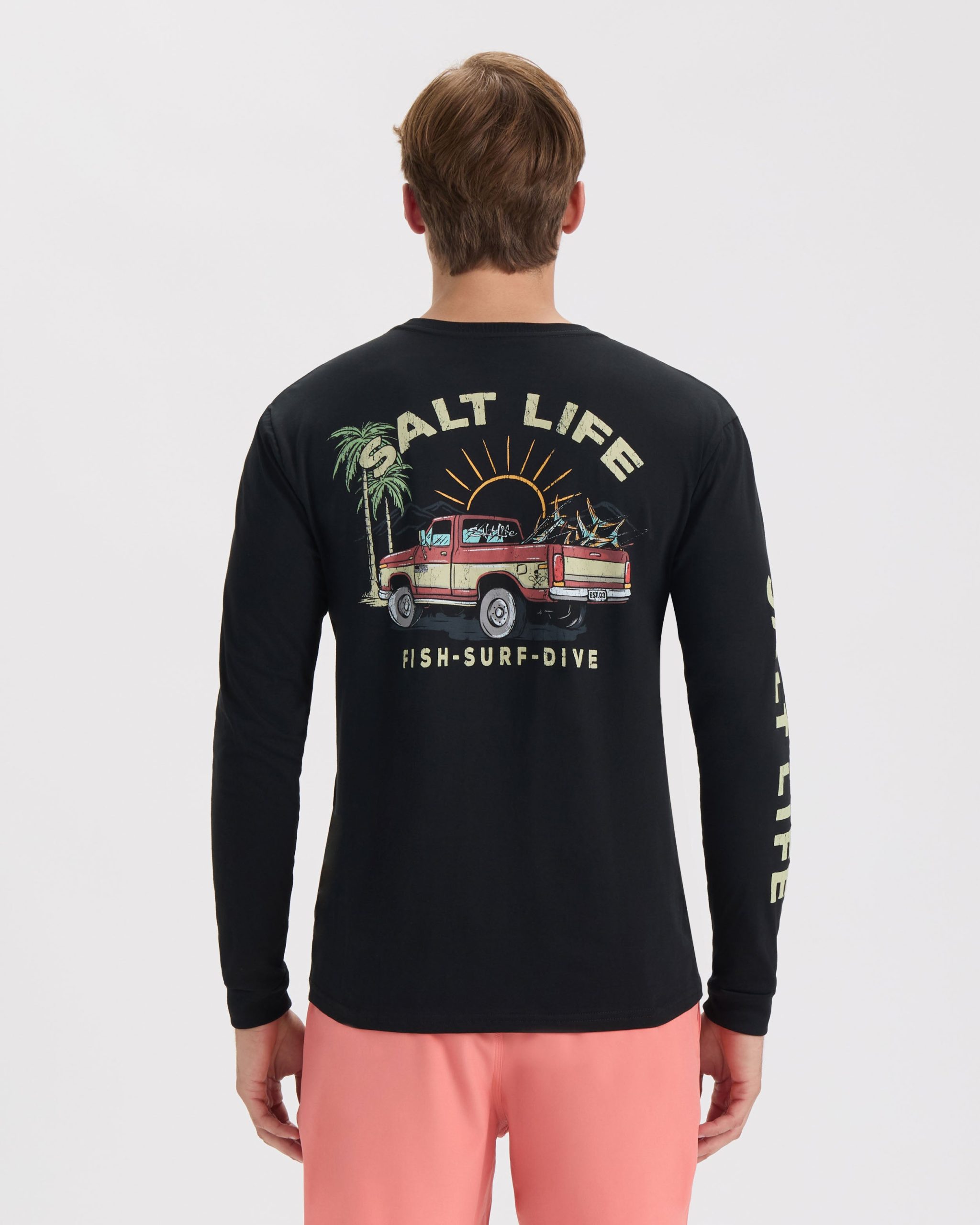 Men's Truck and Tail Long Sleeve Shirt - Image 3