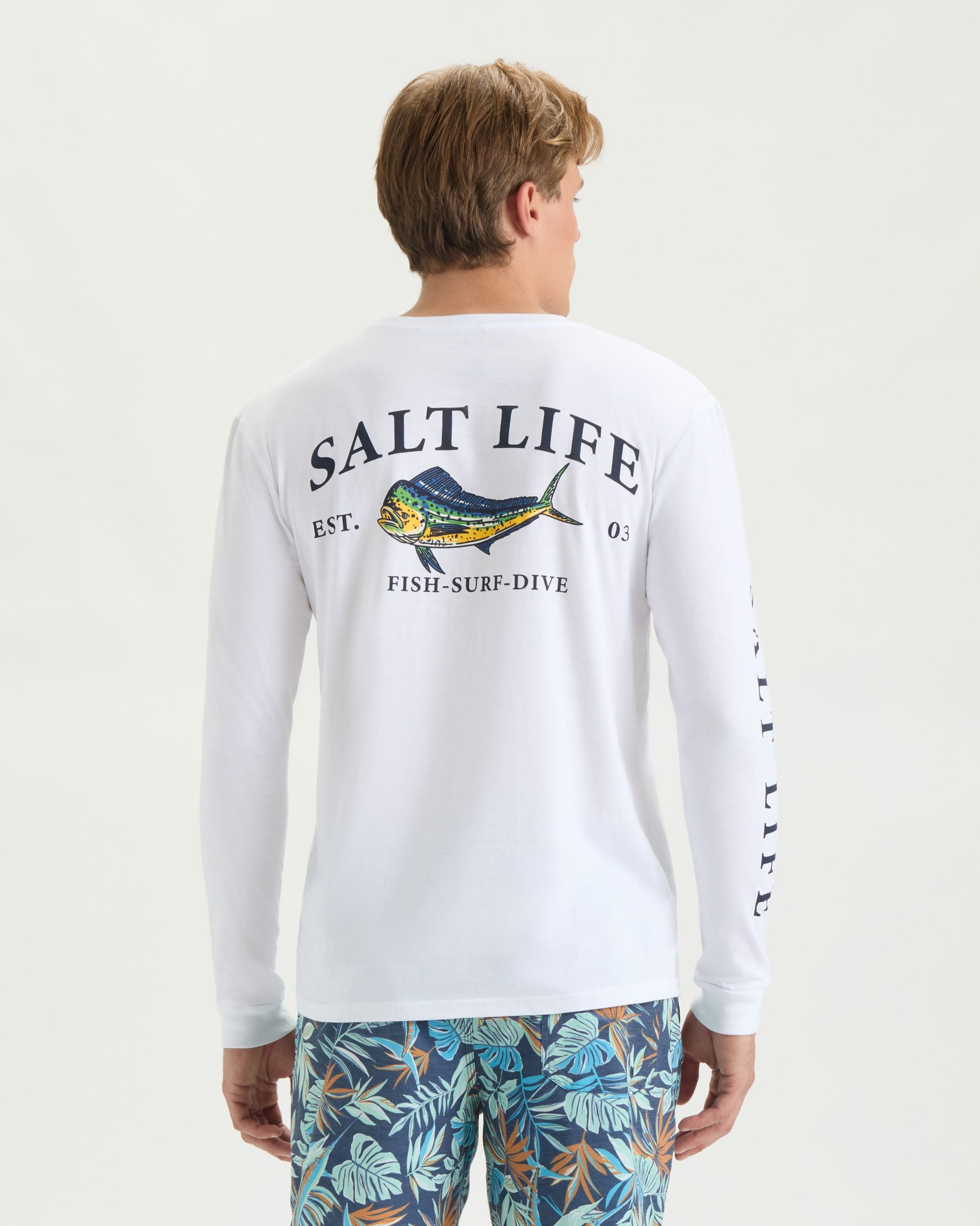 Men's Painted Mahi Long Sleeve Shirt - Image 4