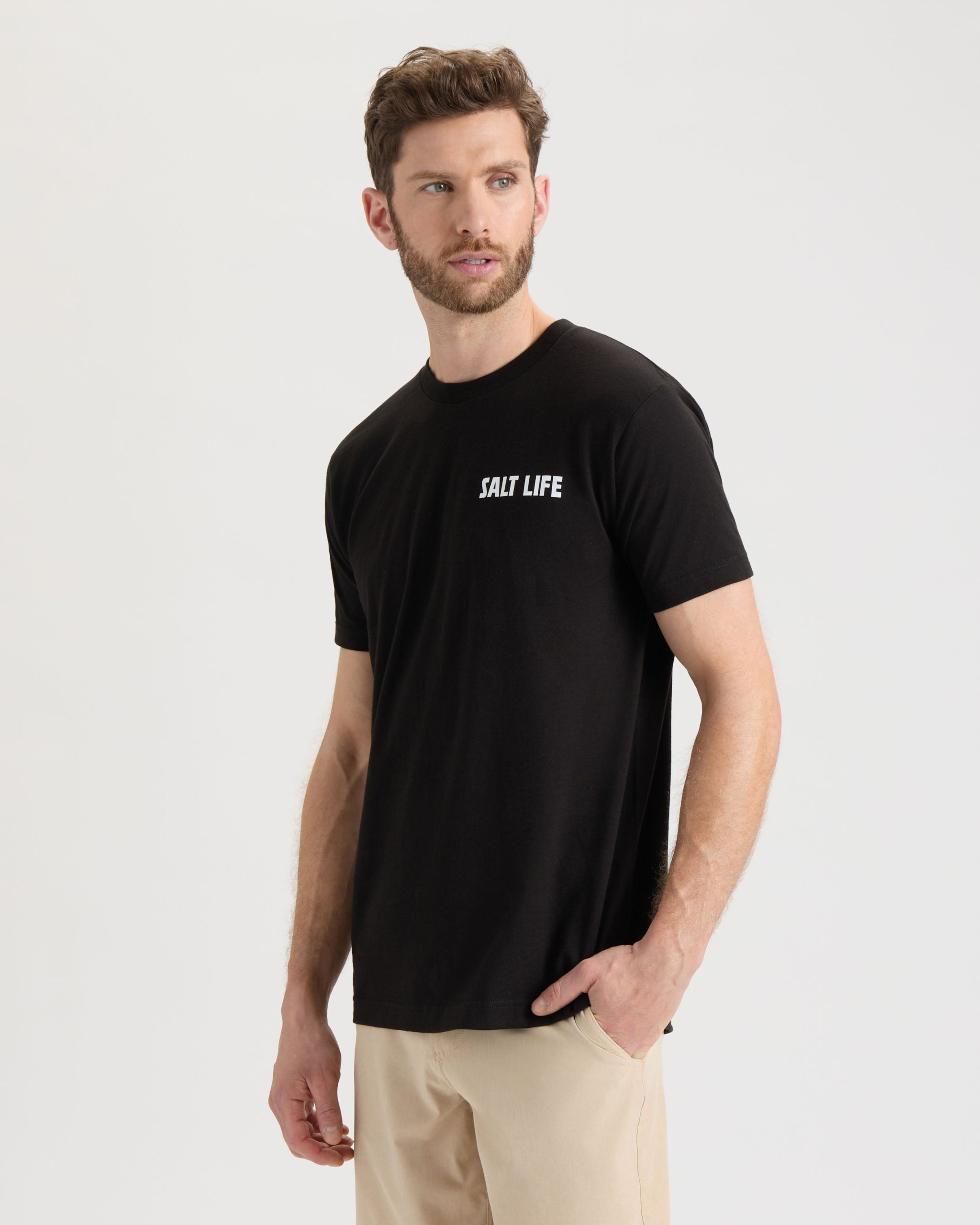 Men's Line Above or Below Short Sleeve Tee - Image 3