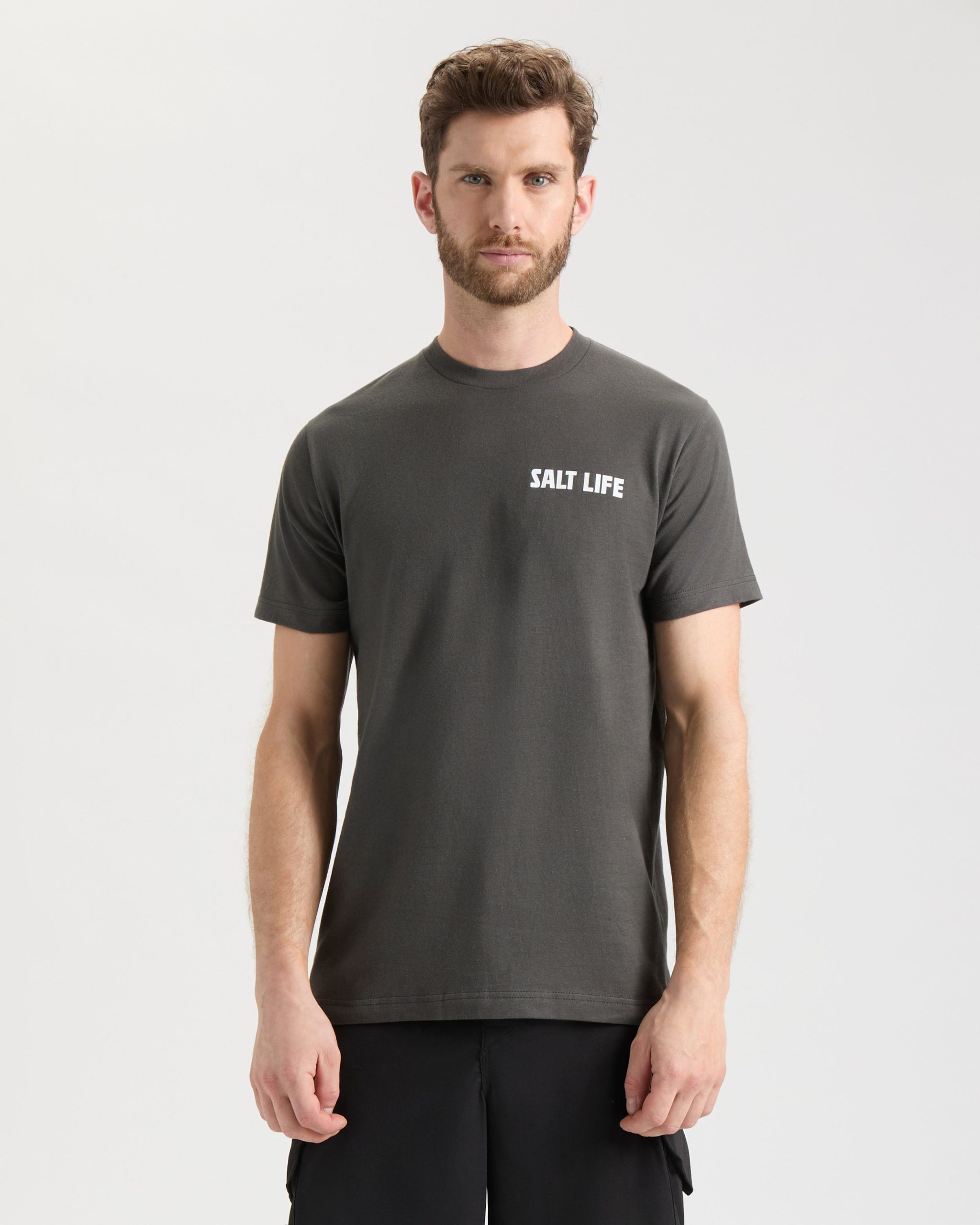 Men's Line Above or Below Short Sleeve Tee - Image 2