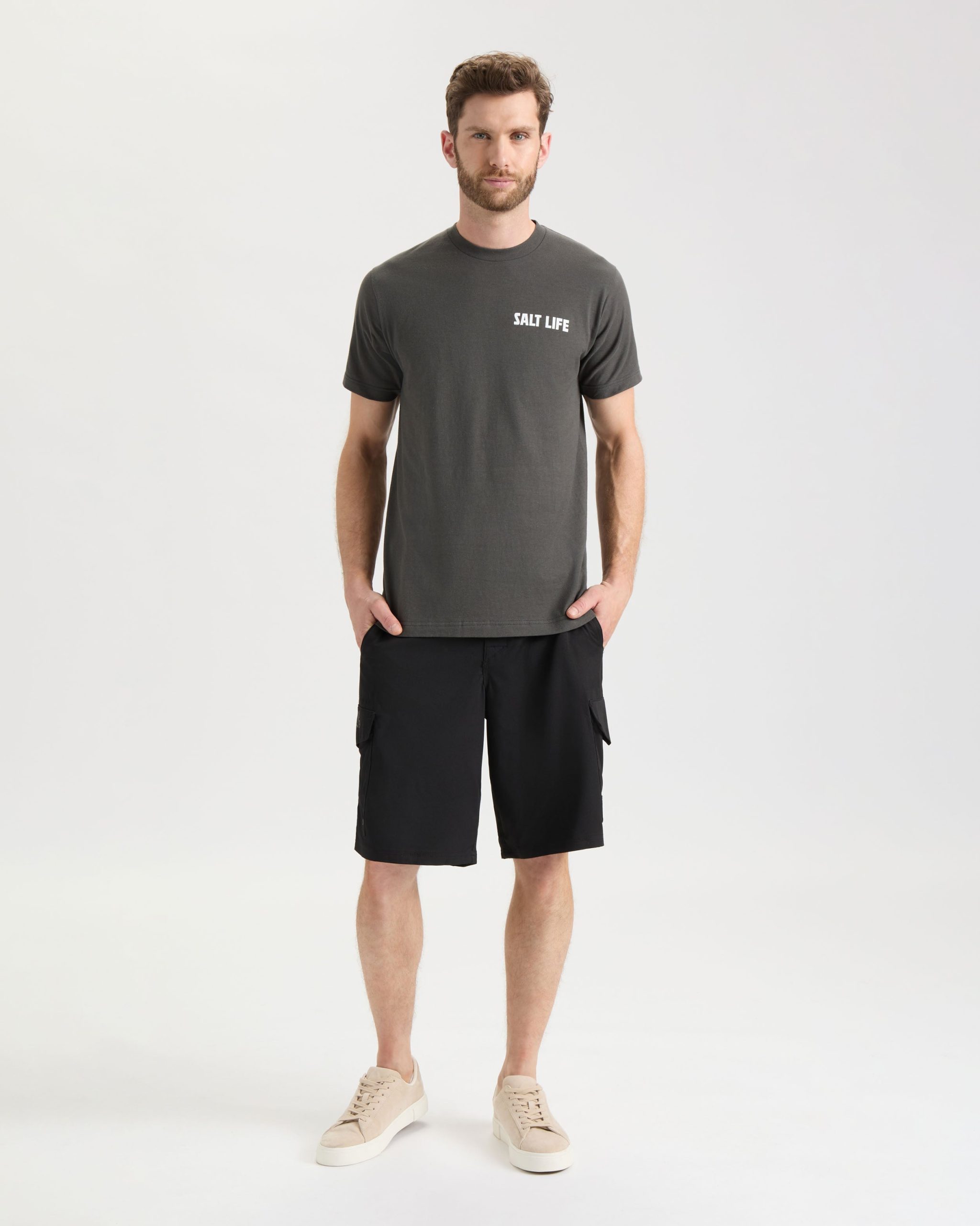 Men's Line Above or Below Short Sleeve Tee - Image 6