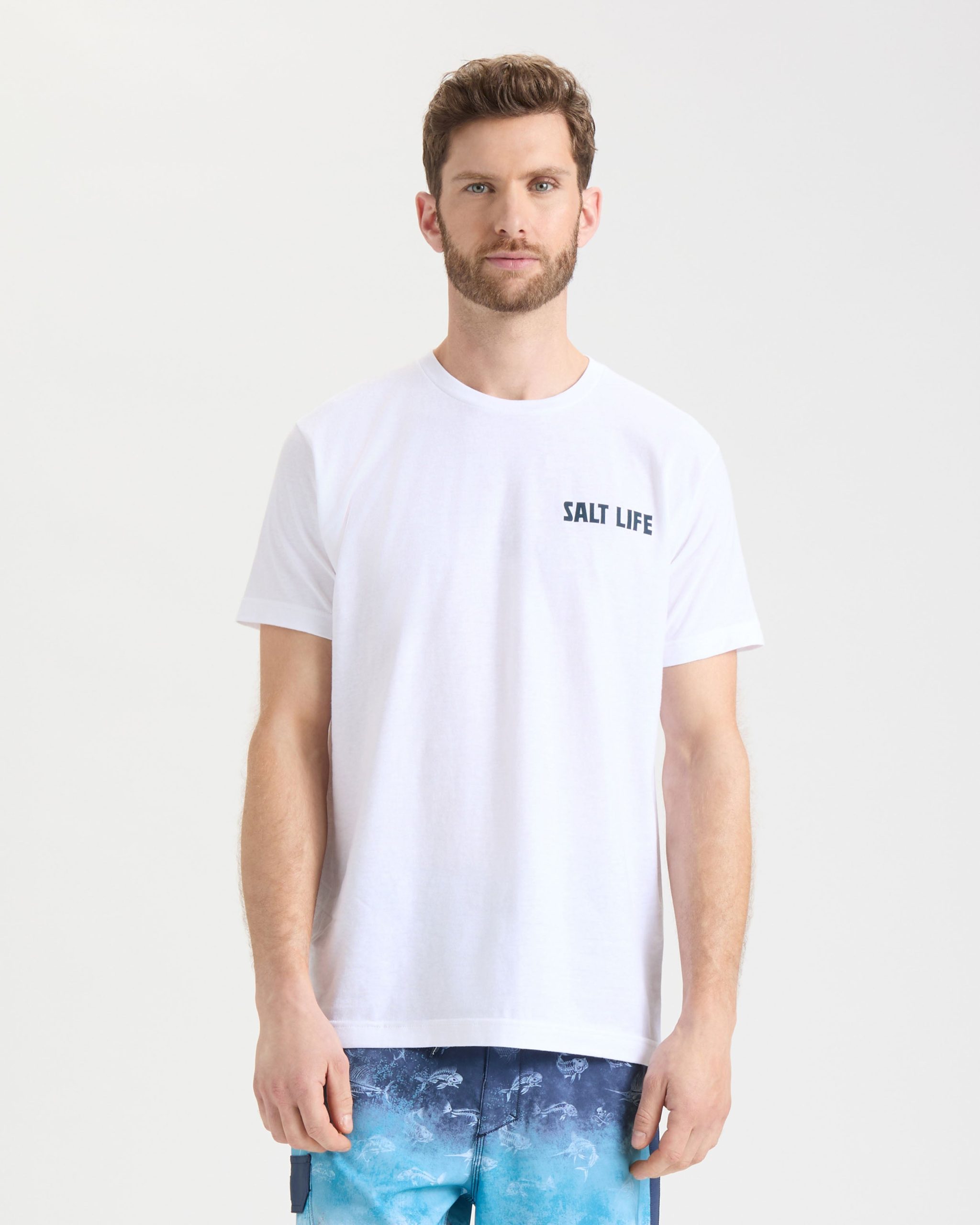 Men's Line Above or Below Short Sleeve Tee - Image 2