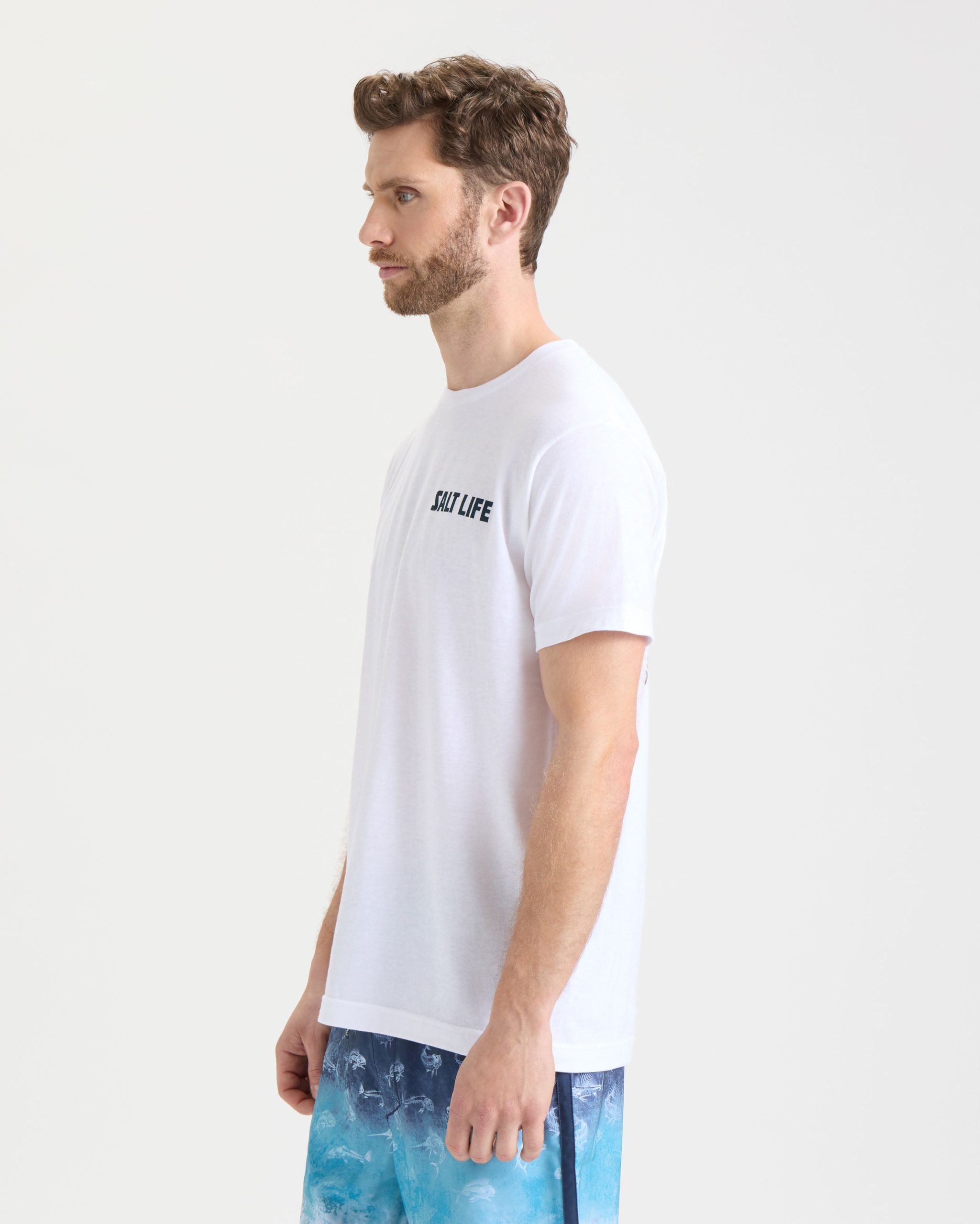 Men's Line Above or Below Short Sleeve Tee - Image 3
