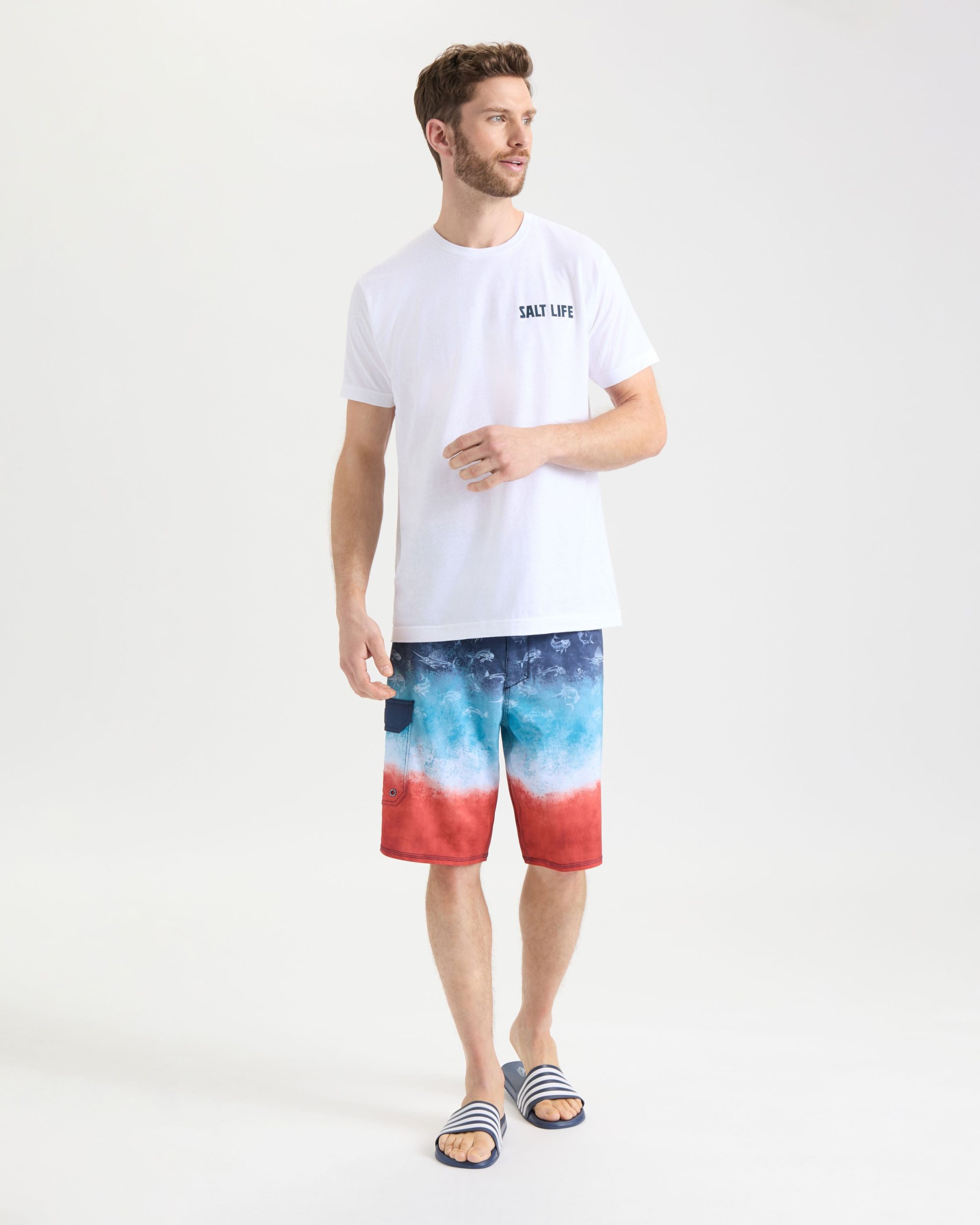Men's Line Above or Below Short Sleeve Tee - Image 6