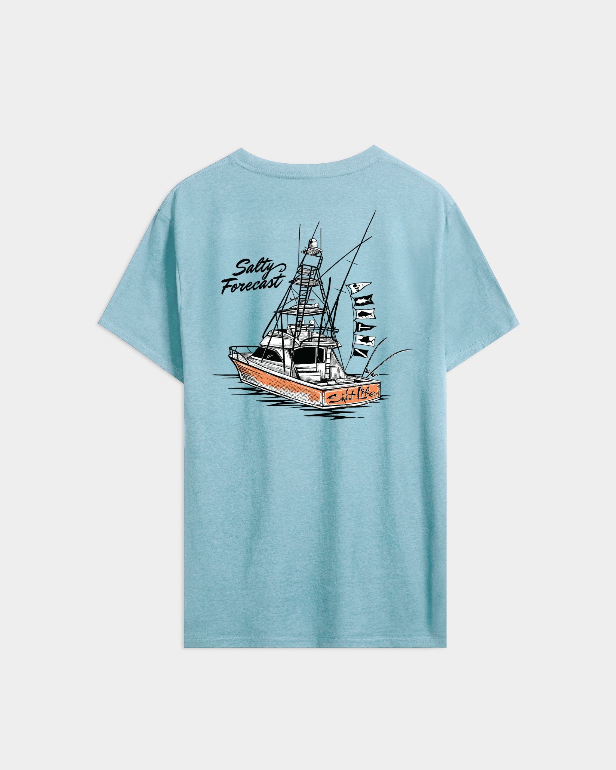 Men's Salty Forecast Boat Short Sleeve Tee